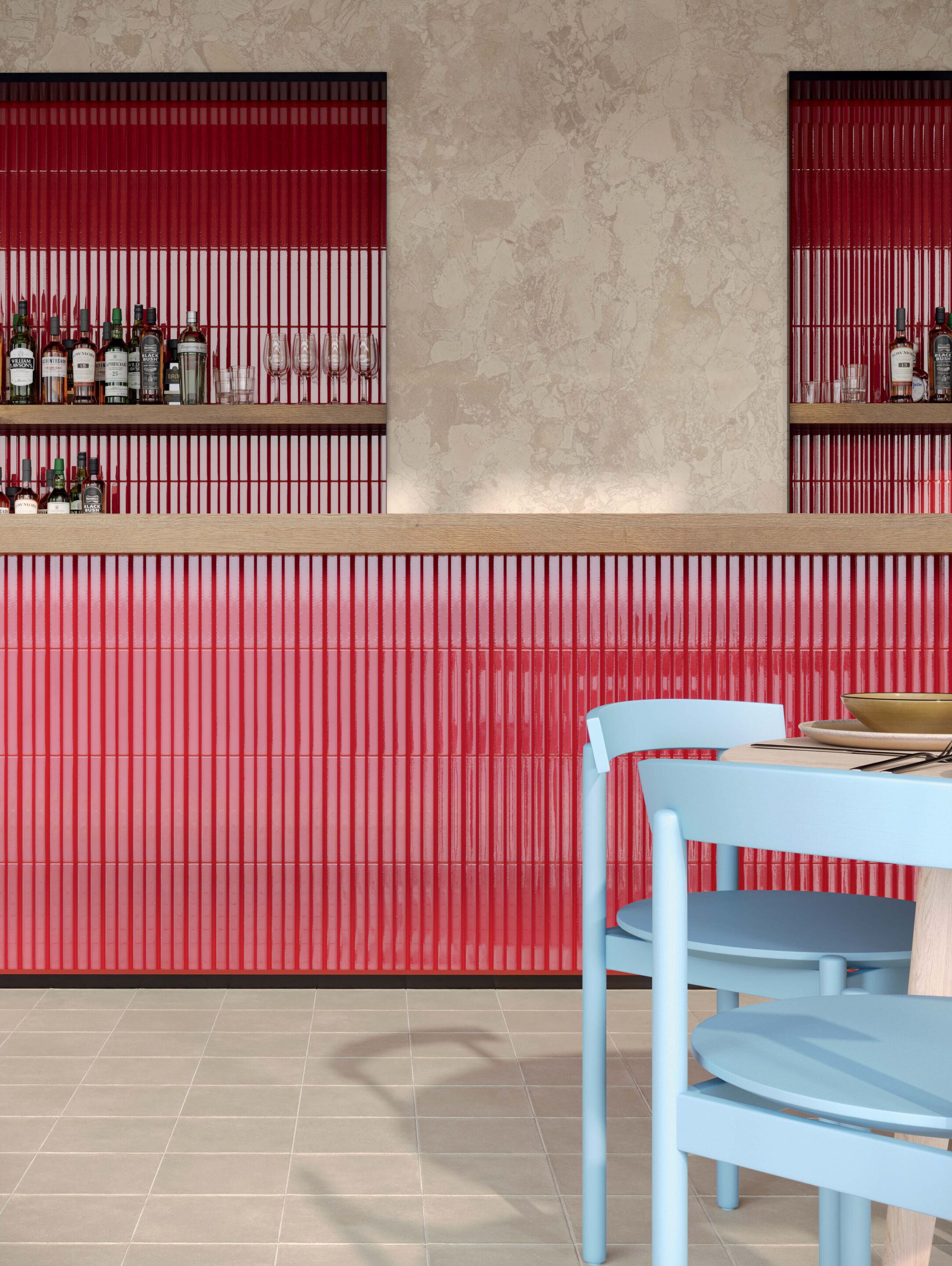 MINIATURE RIMA Glazed porcelain stoneware 3D Wall Cladding By Ceramiche ...