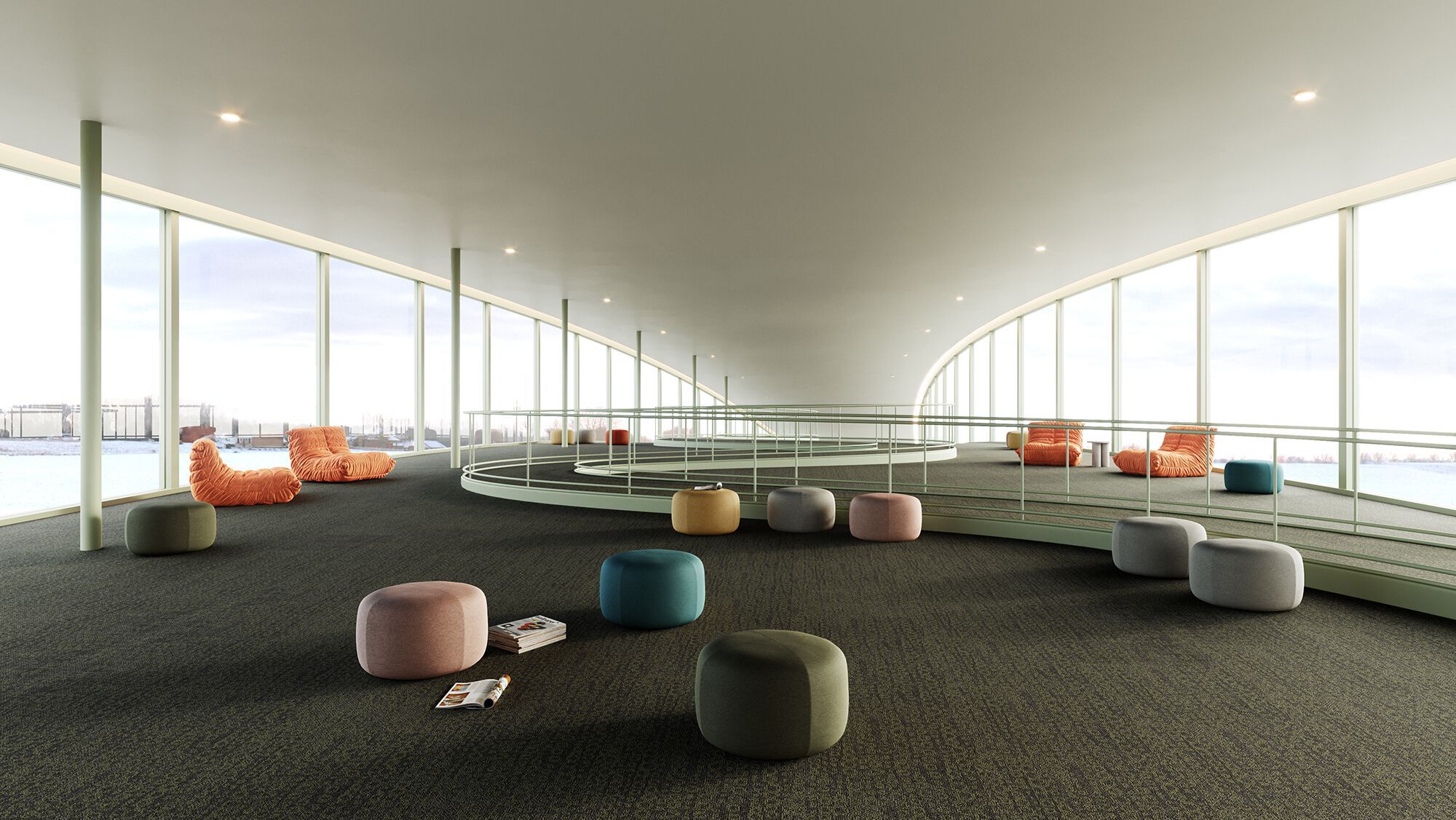 MEZZO by Modulyss - Moquette in ECONYL® a quadrotte - 2