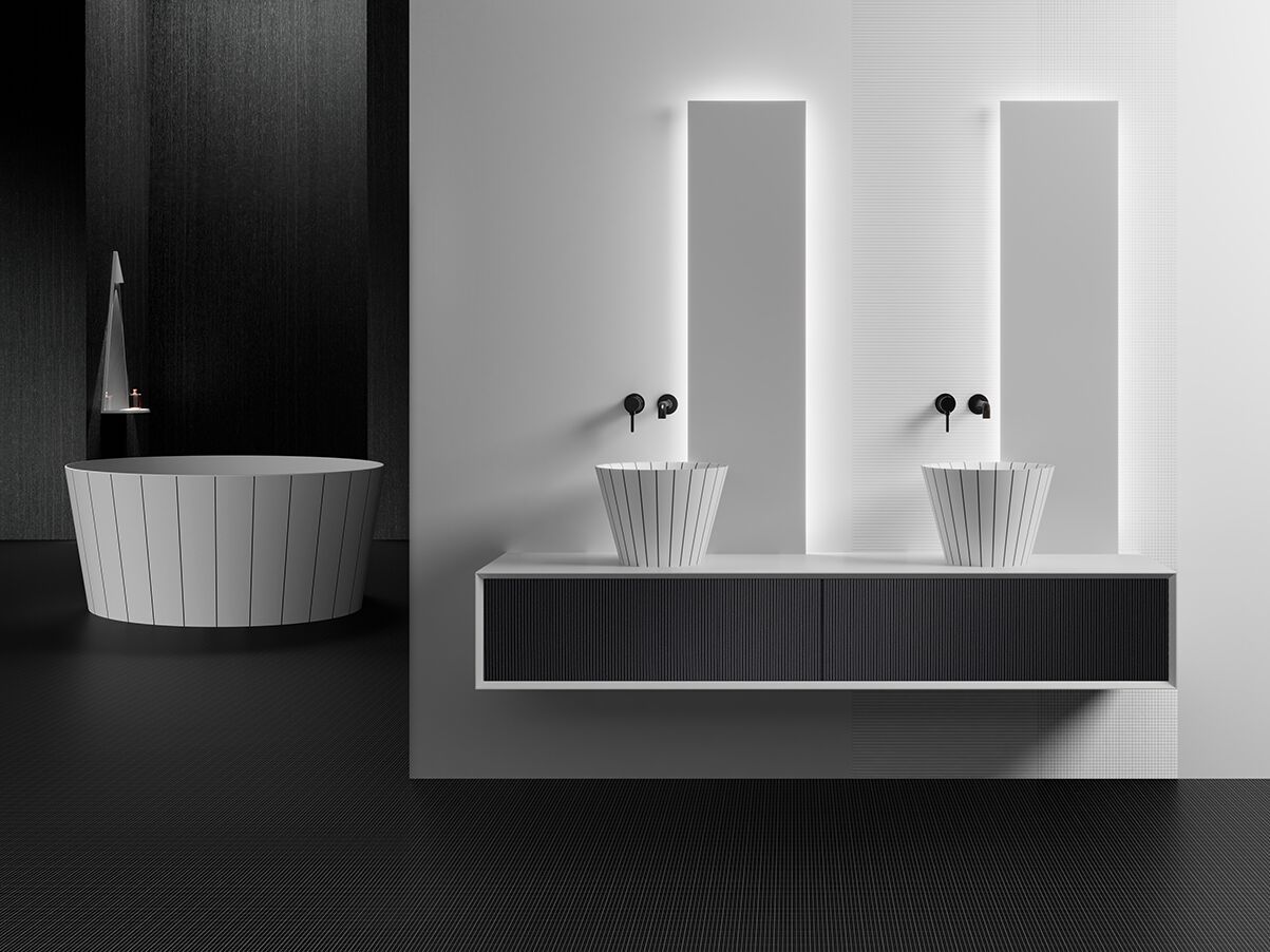 SWING by MonBlari - Mobile lavabo sospeso con cassetti - 2