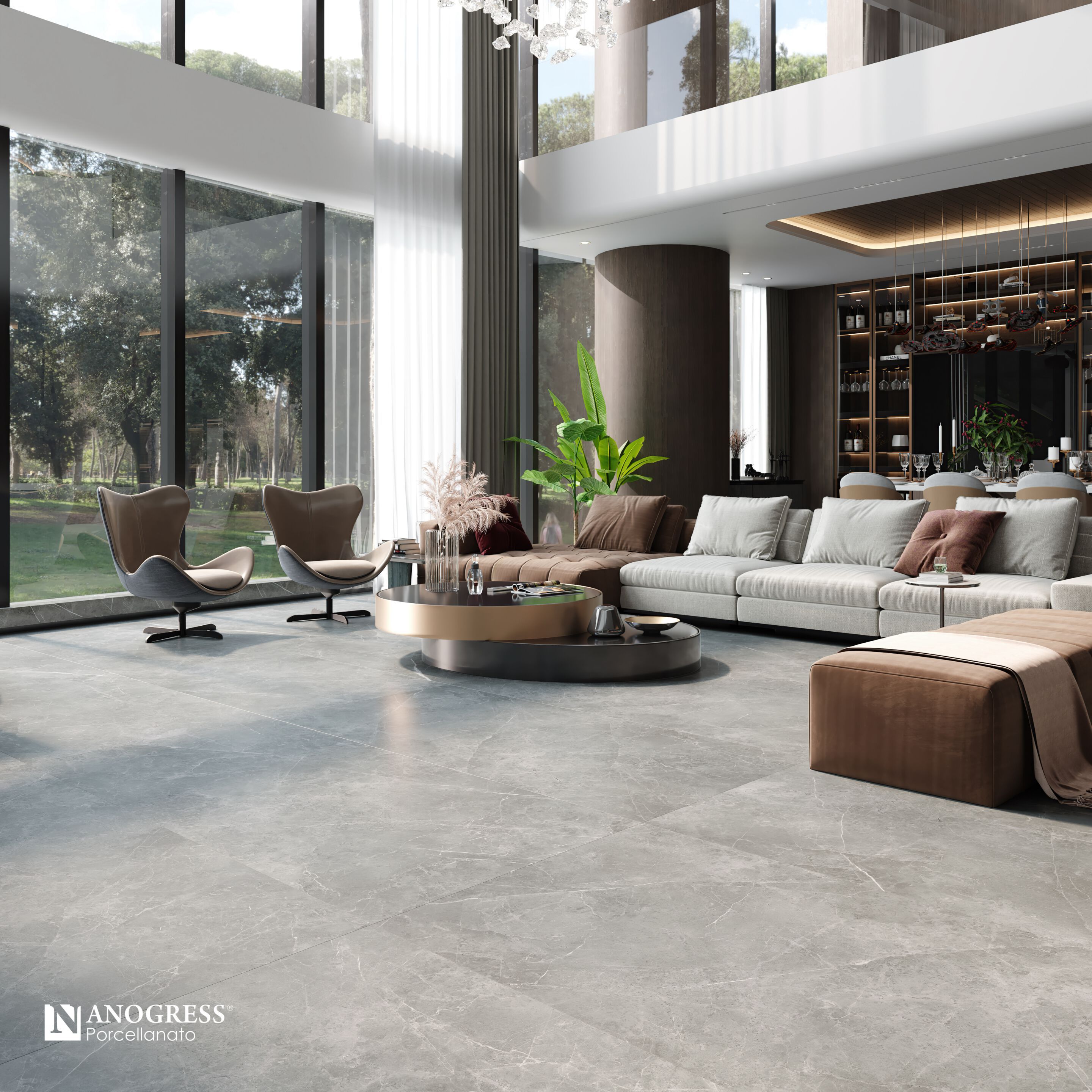 RIVA by NANOGRESS - Pavimento/rivestimento in gres porcellanato effetto marmo - 3