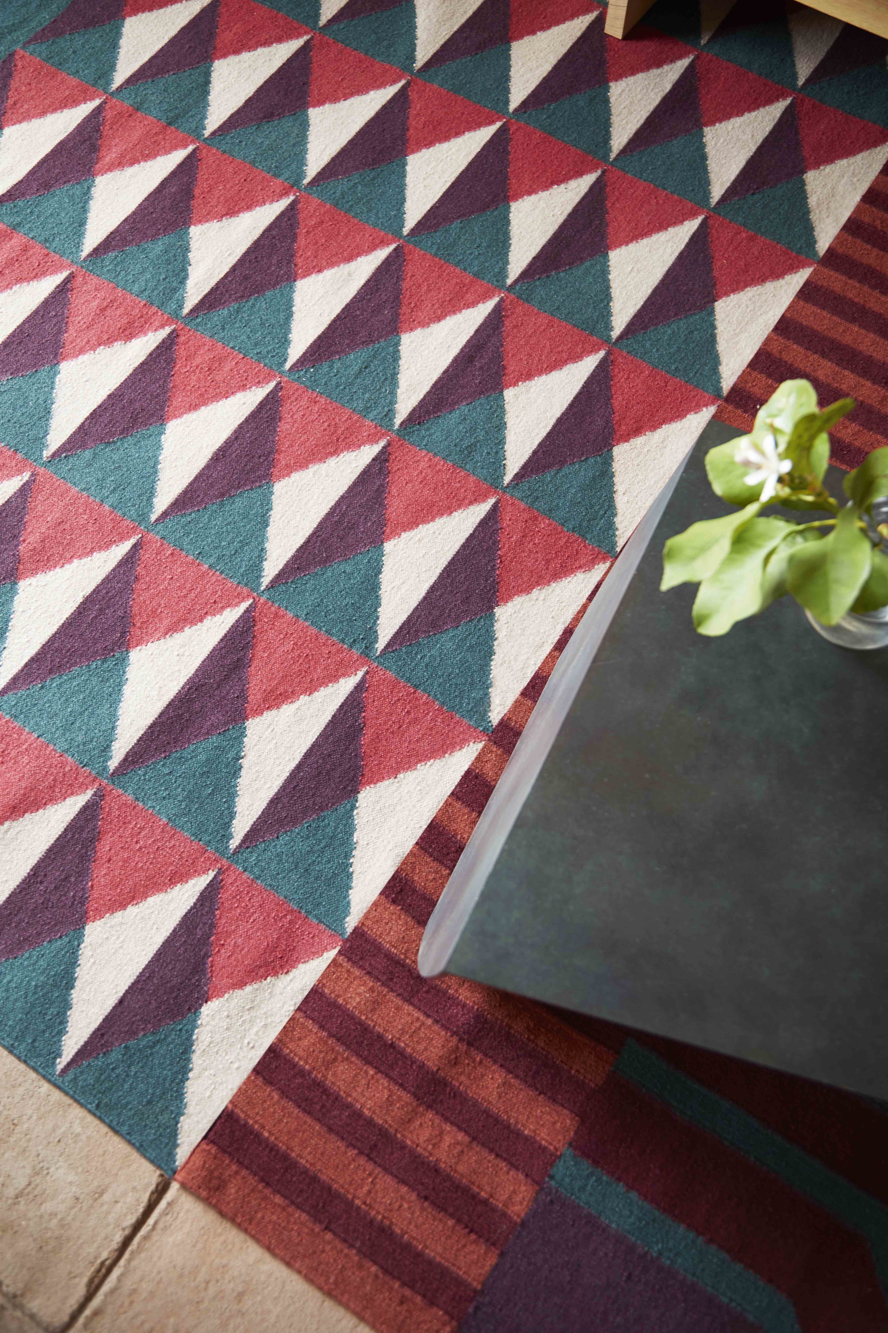 Ndebele Patterns Rug NDEBELE RED Rug By GAN