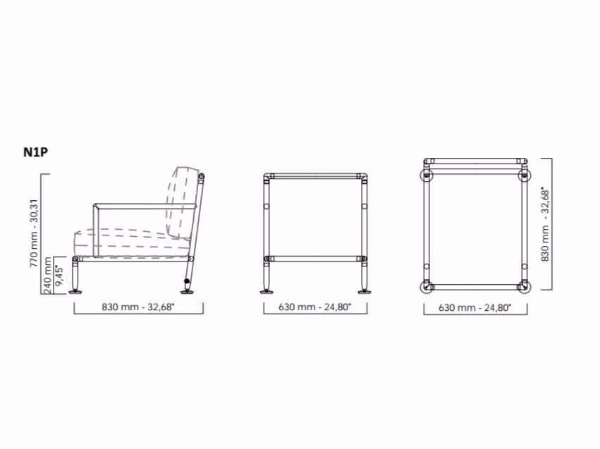 NEST Garden armchair By Coro design Stefano Gallizioli