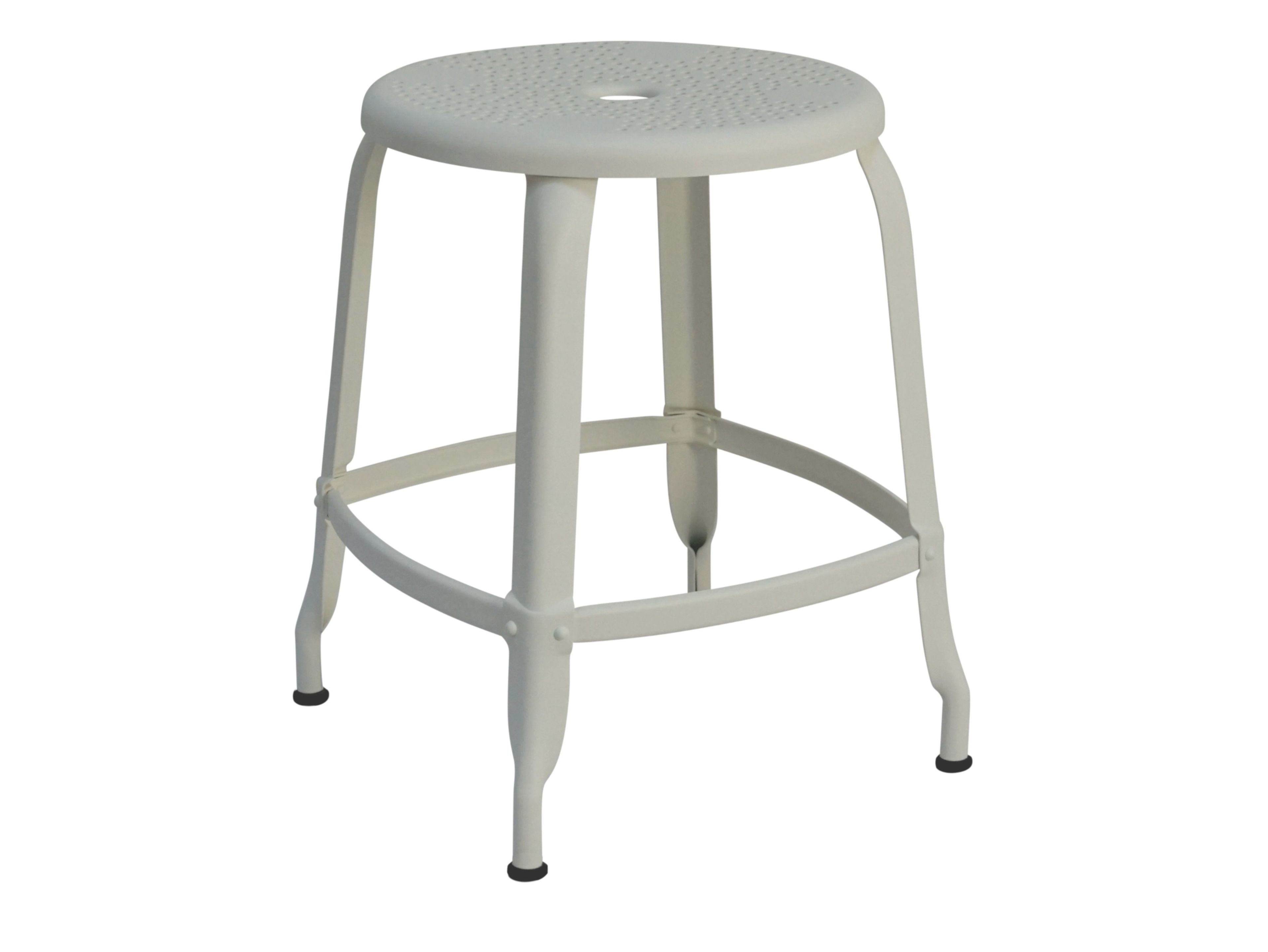 Low steel garden stool NICOLLE OUTDOOR TB 45 O By Chaises NICOLLE