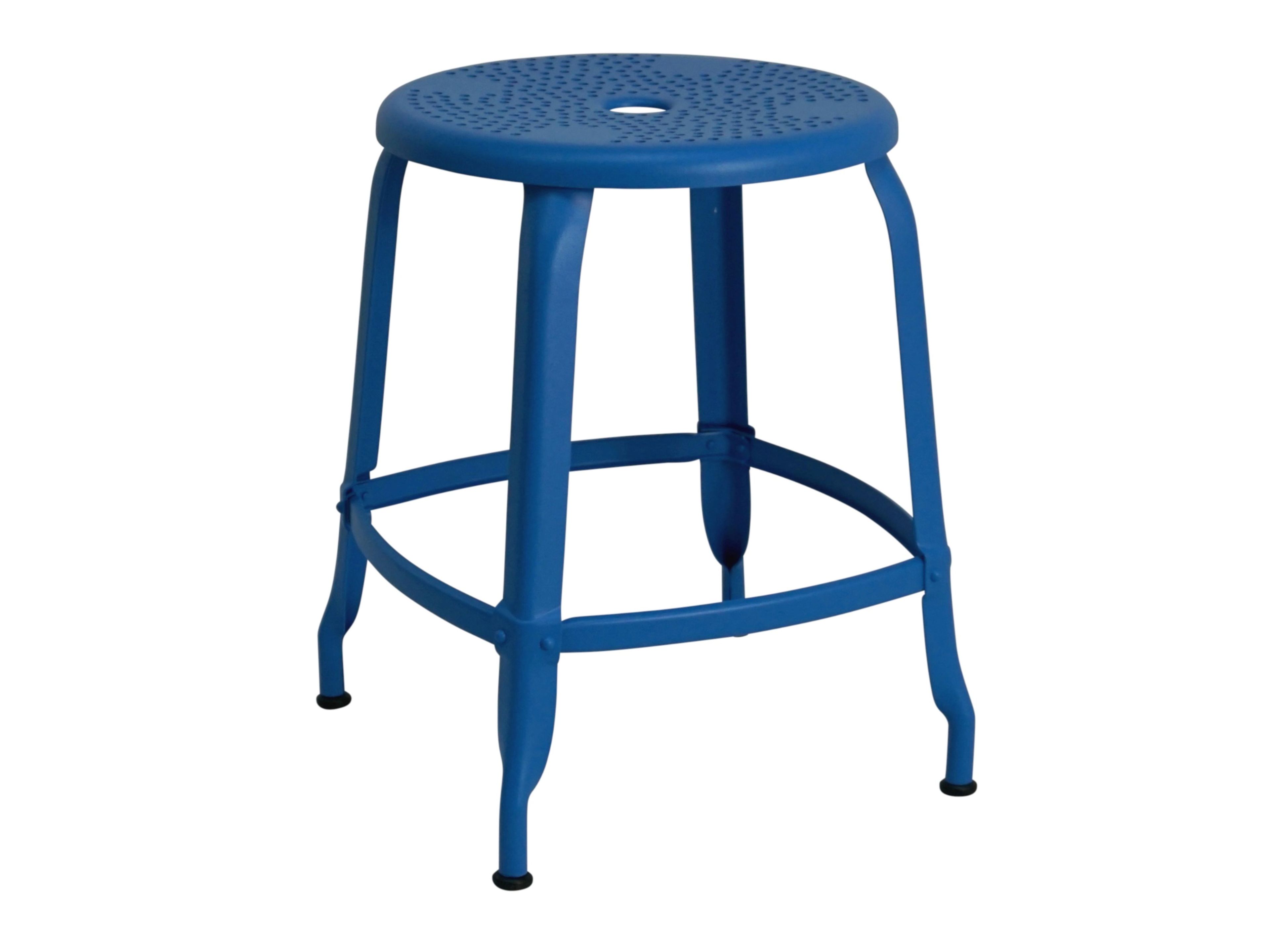 Low steel garden stool NICOLLE OUTDOOR TB 45 O By Chaises NICOLLE