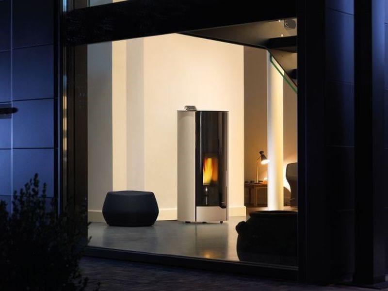 NINA by PALAZZETTI - Stufa a pellet in acciaio classe A+