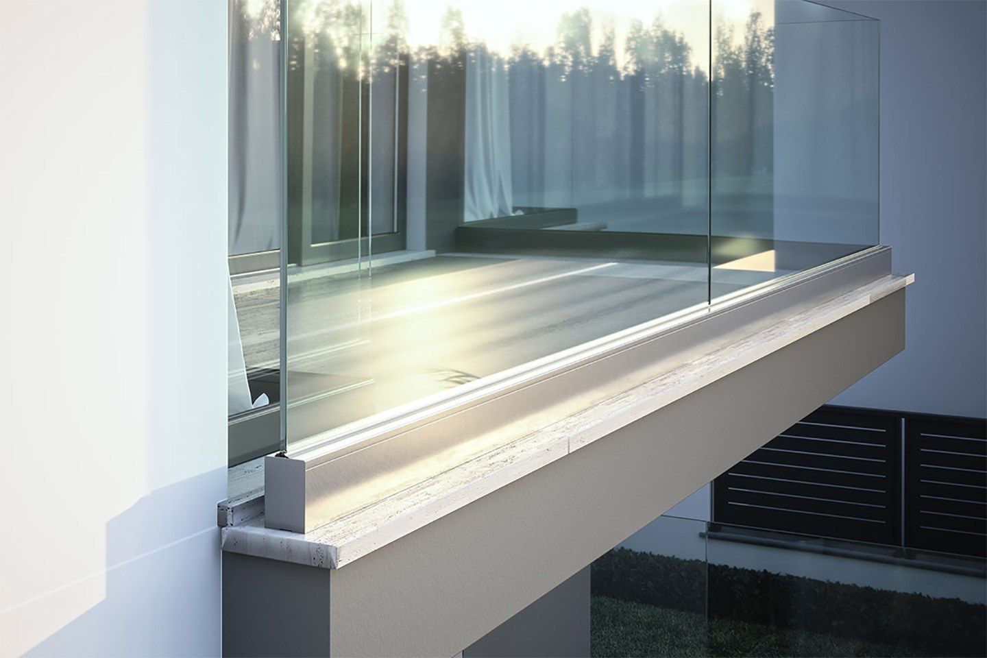 NINFA 106 by FARAONE - Parapetto in vetro - 4