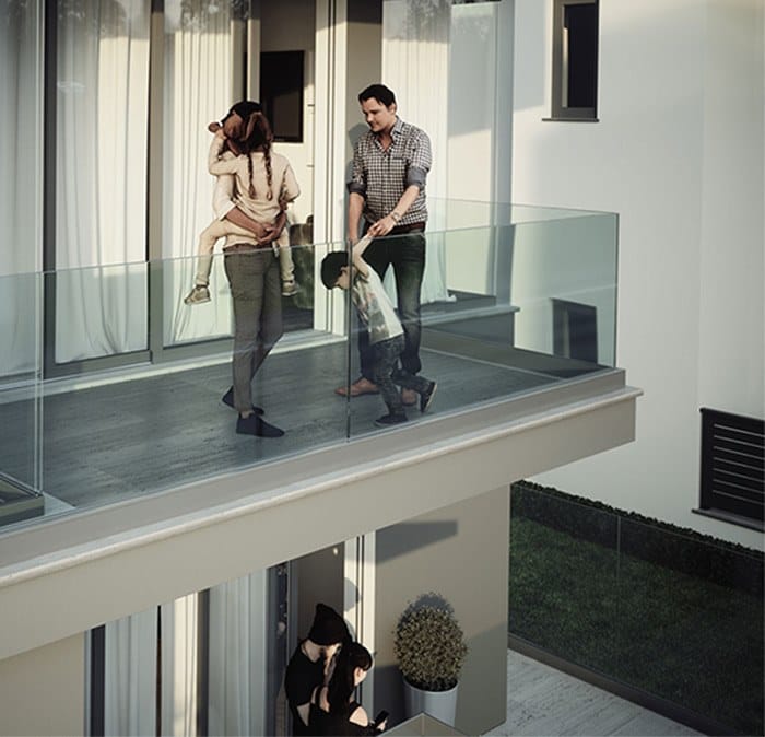 NINFA 106 by FARAONE - Parapetto in vetro - 2