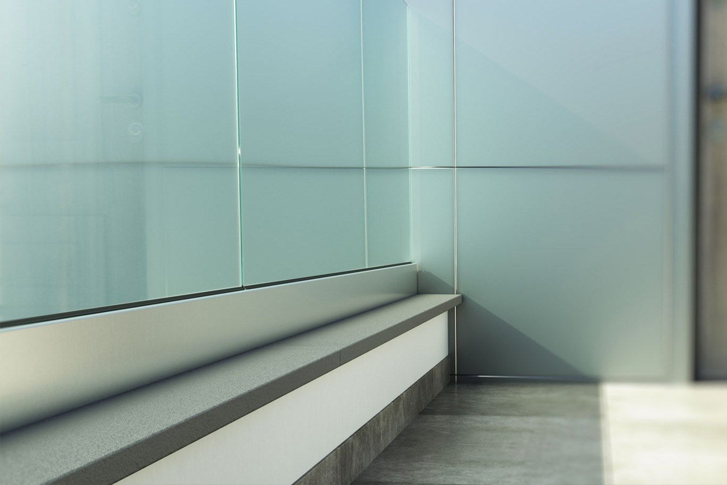 NINFA 106 by FARAONE - Parapetto in vetro - 5