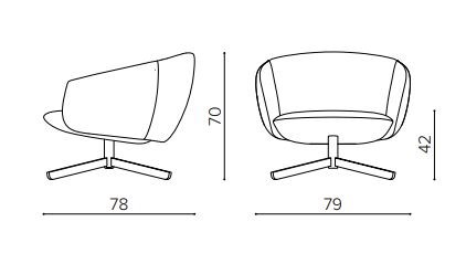 NOT LOUNGE | Trestle-based easy chair By True Design design E-ggs