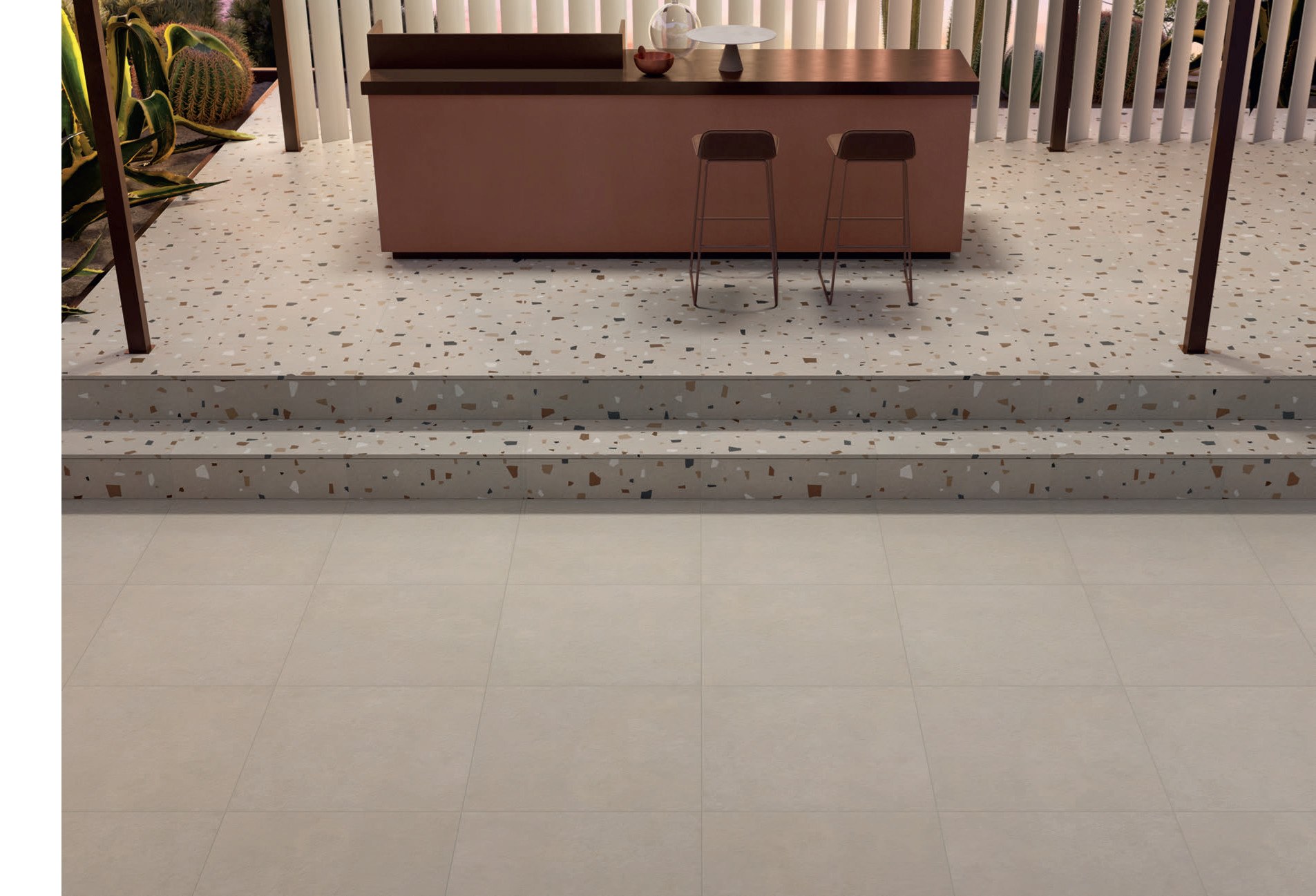Pavimento/rivestimento in gres porcellanato effetto terrazzo veneziano ...