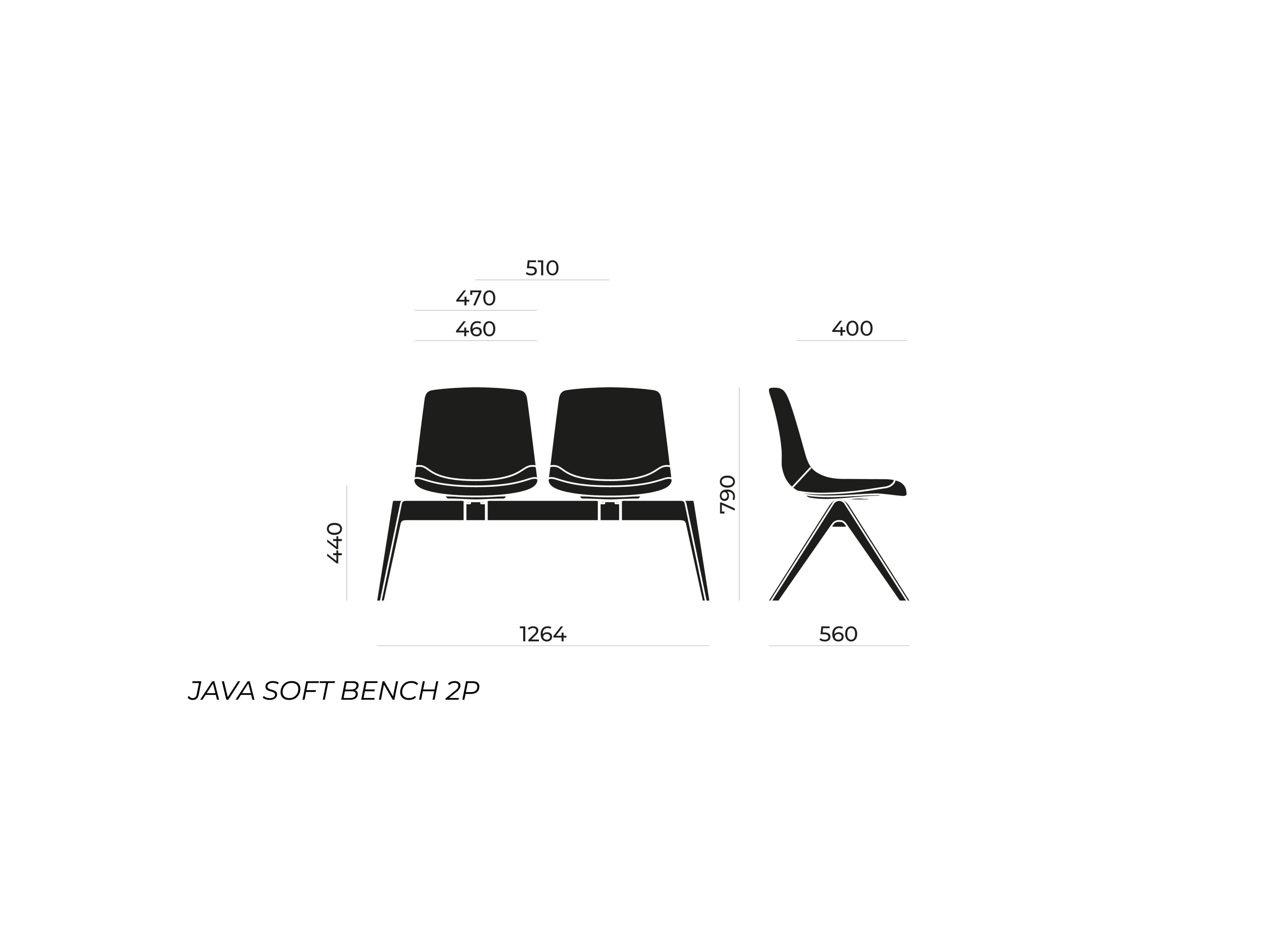 Java Bench And Table JAVA SOFT BENCH Beam seating By Nahu