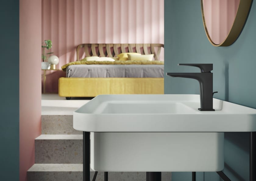 SEVEN by Nobili - Miscelatore per lavabo da piano monocomando con scarico automatico - 3