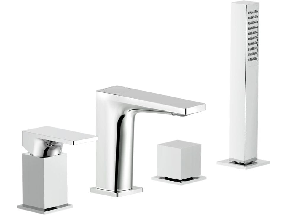 SEVEN by Nobili - Rubinetto bordo vasca monocomando con doccetta