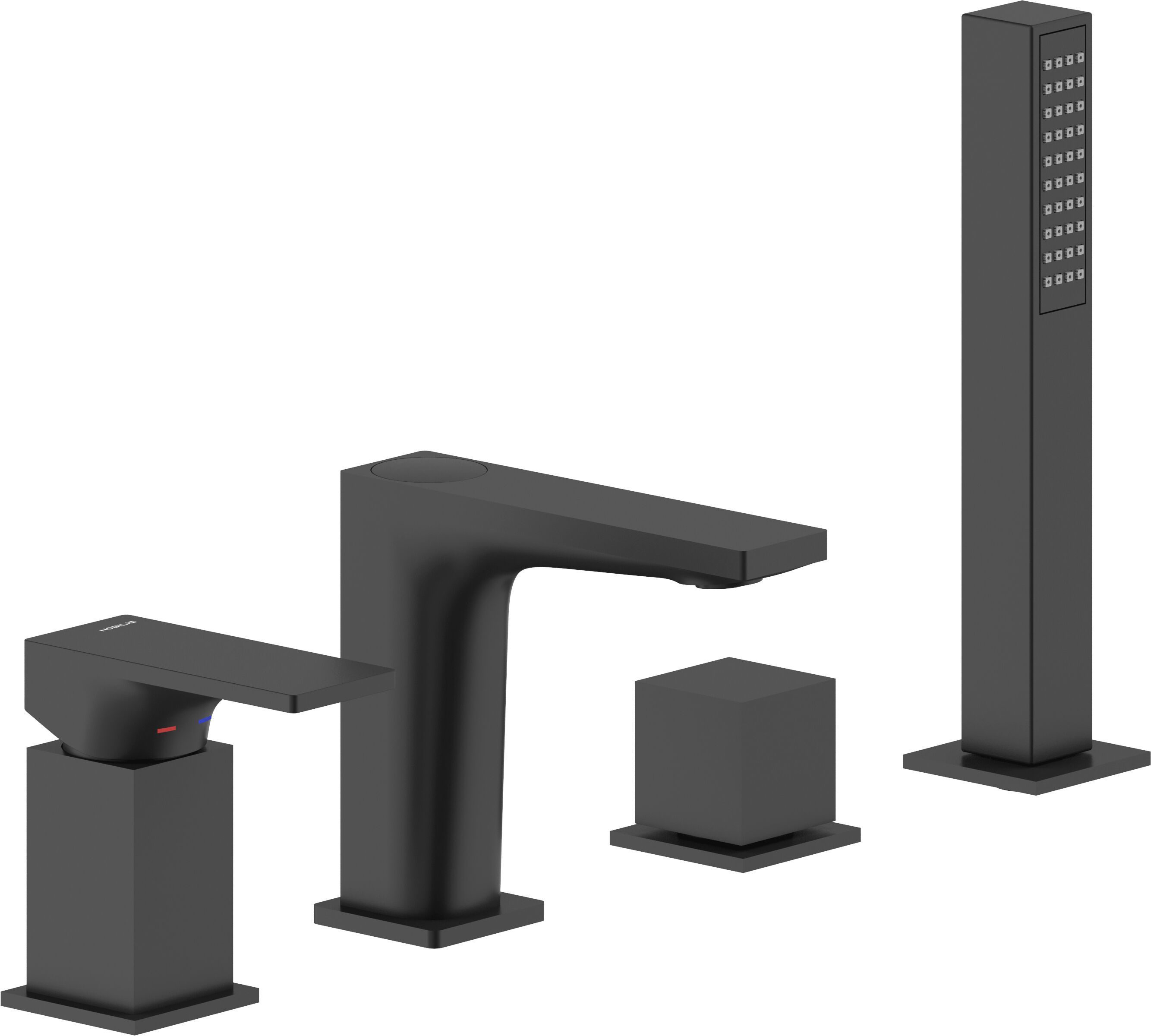 SEVEN by Nobili - Rubinetto bordo vasca monocomando con doccetta - 2