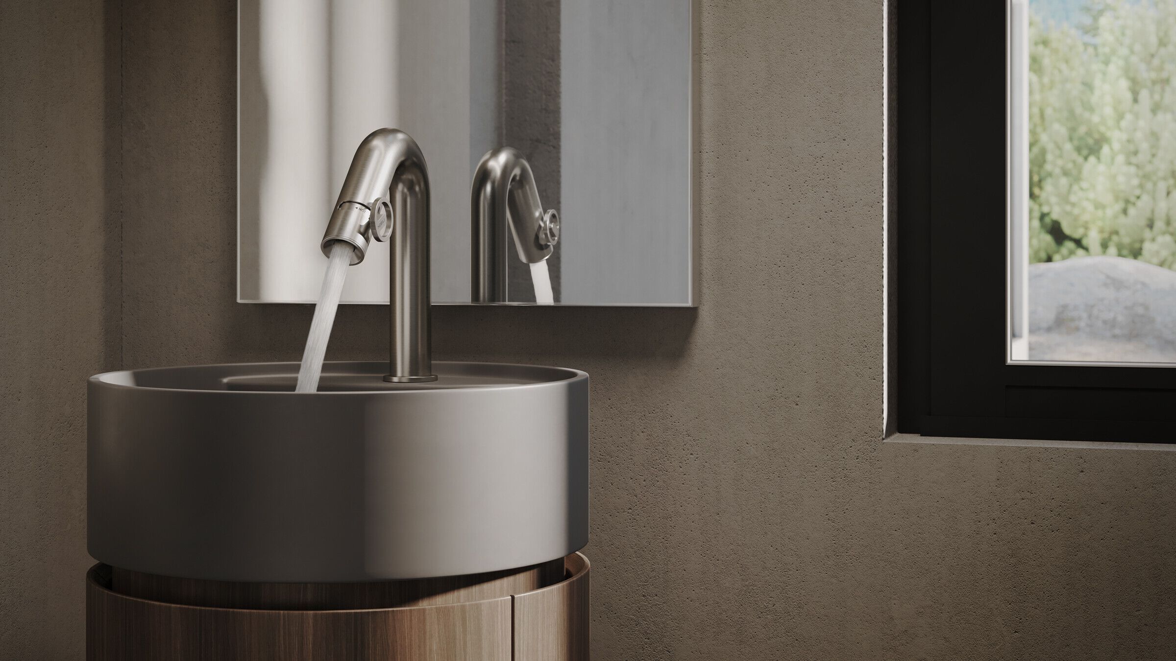 SOLE by Nobili - Miscelatore per lavabo alto monocomando da piano - 5