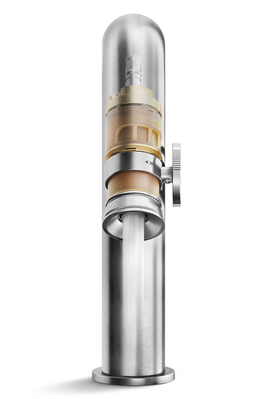 SOLE by Nobili - Miscelatore per lavabo monocomando da piano senza scarico - 6