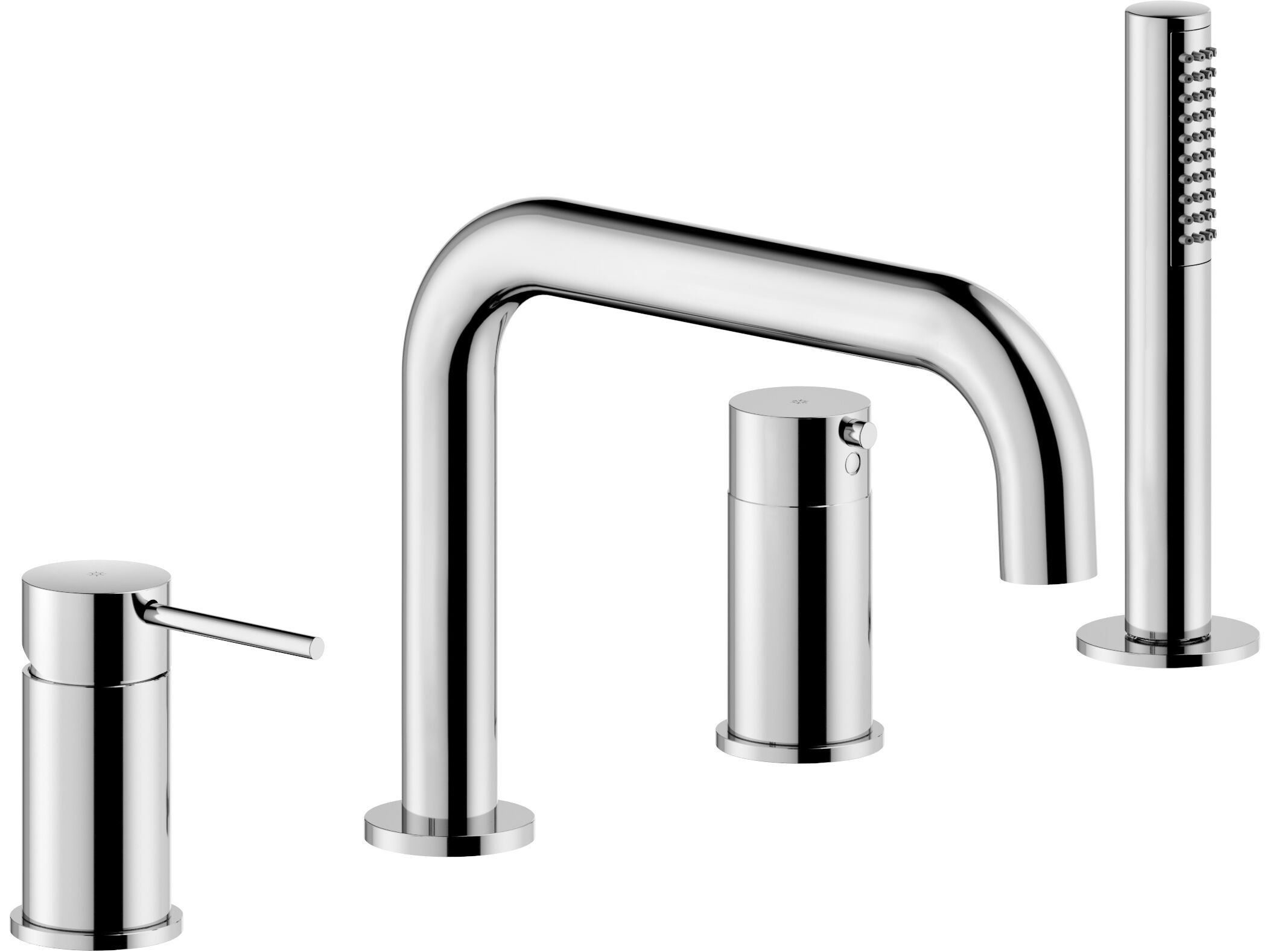 VELIS by Nobili - Rubinetto bordo vasca monocomando con doccetta