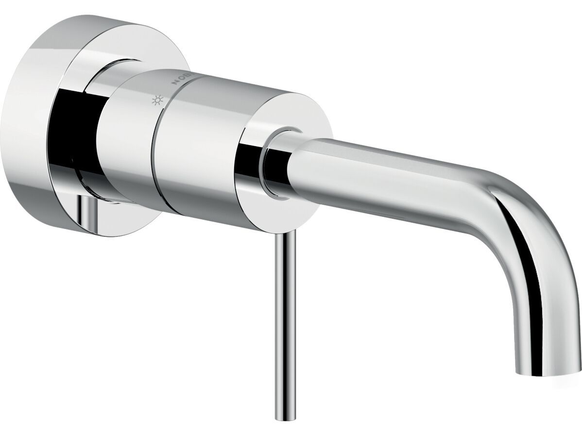 VELIS by Nobili - Miscelatore per lavabo a muro monocomando con aeratore