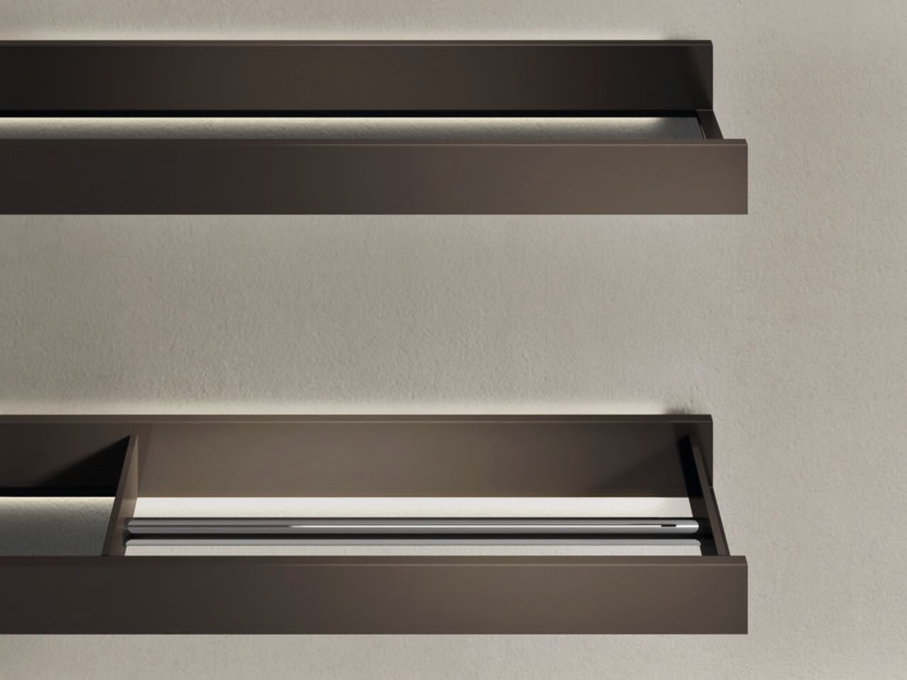 FJORD 24.09 by Noorth - Mobile lavabo sospeso in Solid Surface con cassetti - 3