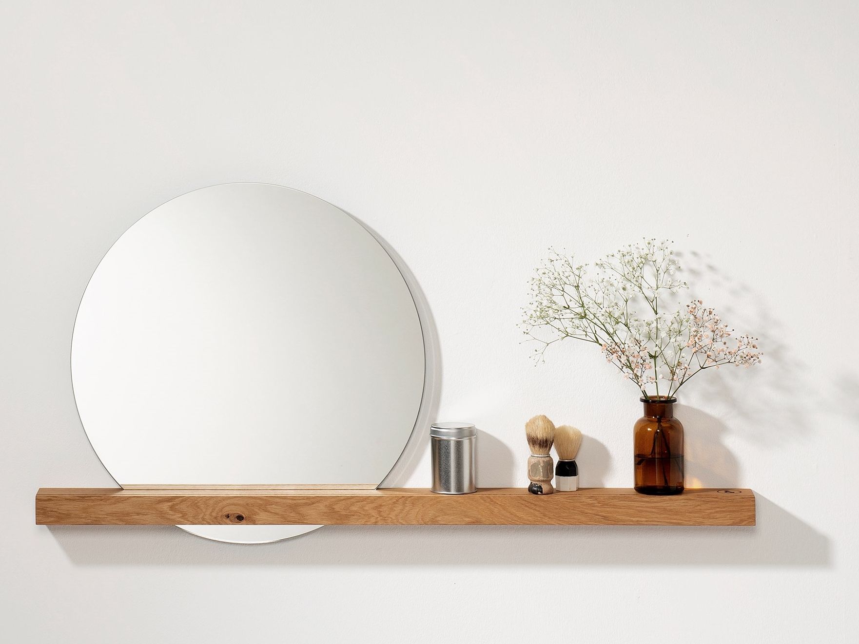 OAK #01 WALL MIRROR by Weld & co - Specchio rotondo in rovere da parete per ingresso - 2