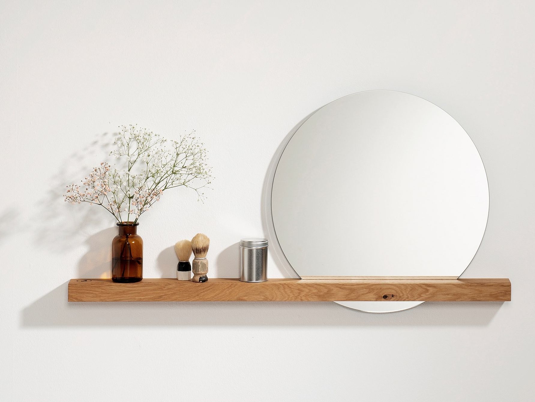 OAK #01 WALL MIRROR by Weld & co - Specchio rotondo in rovere da parete per ingresso - 7