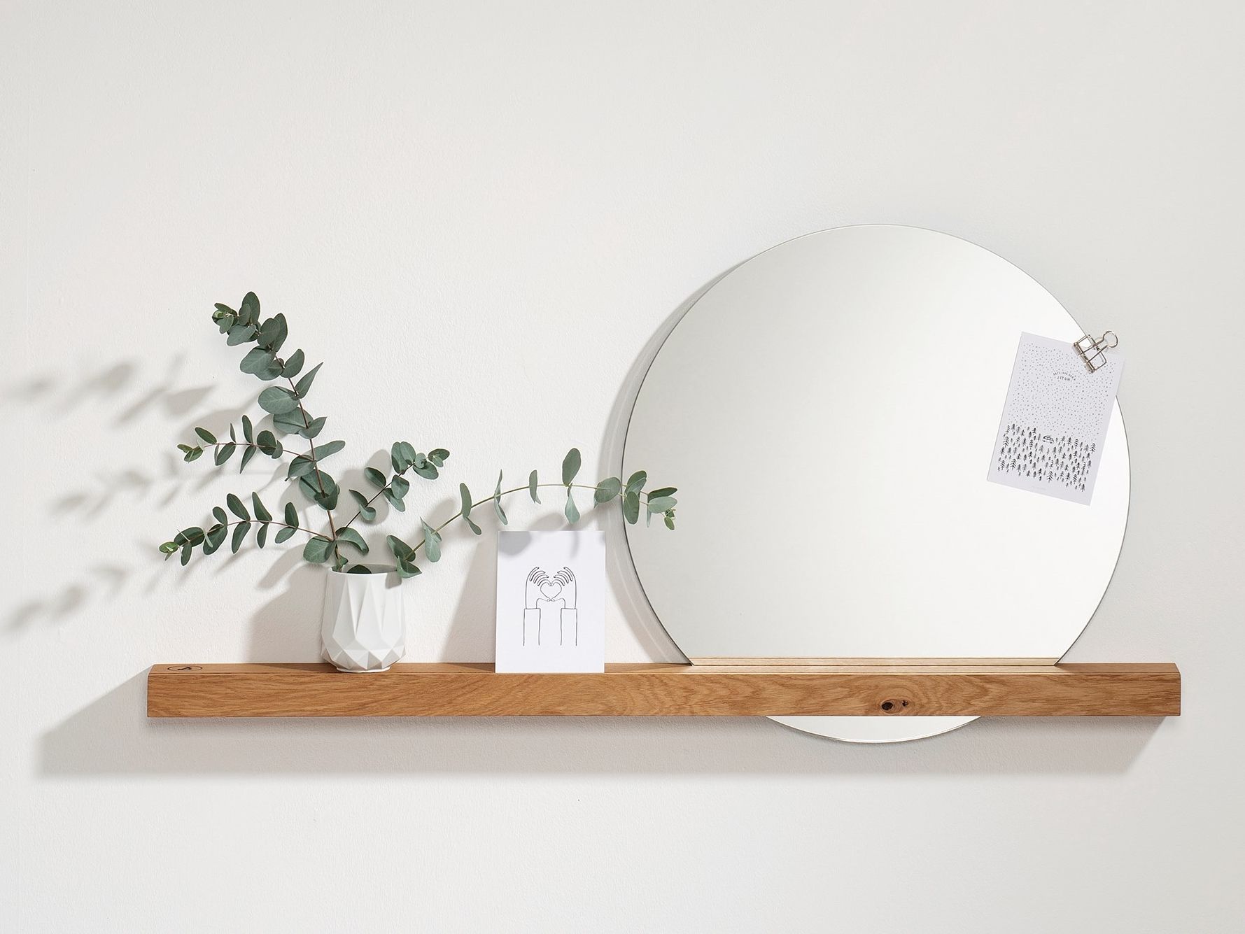 OAK #01 WALL MIRROR by Weld & co - Specchio rotondo in rovere da parete per ingresso - 6