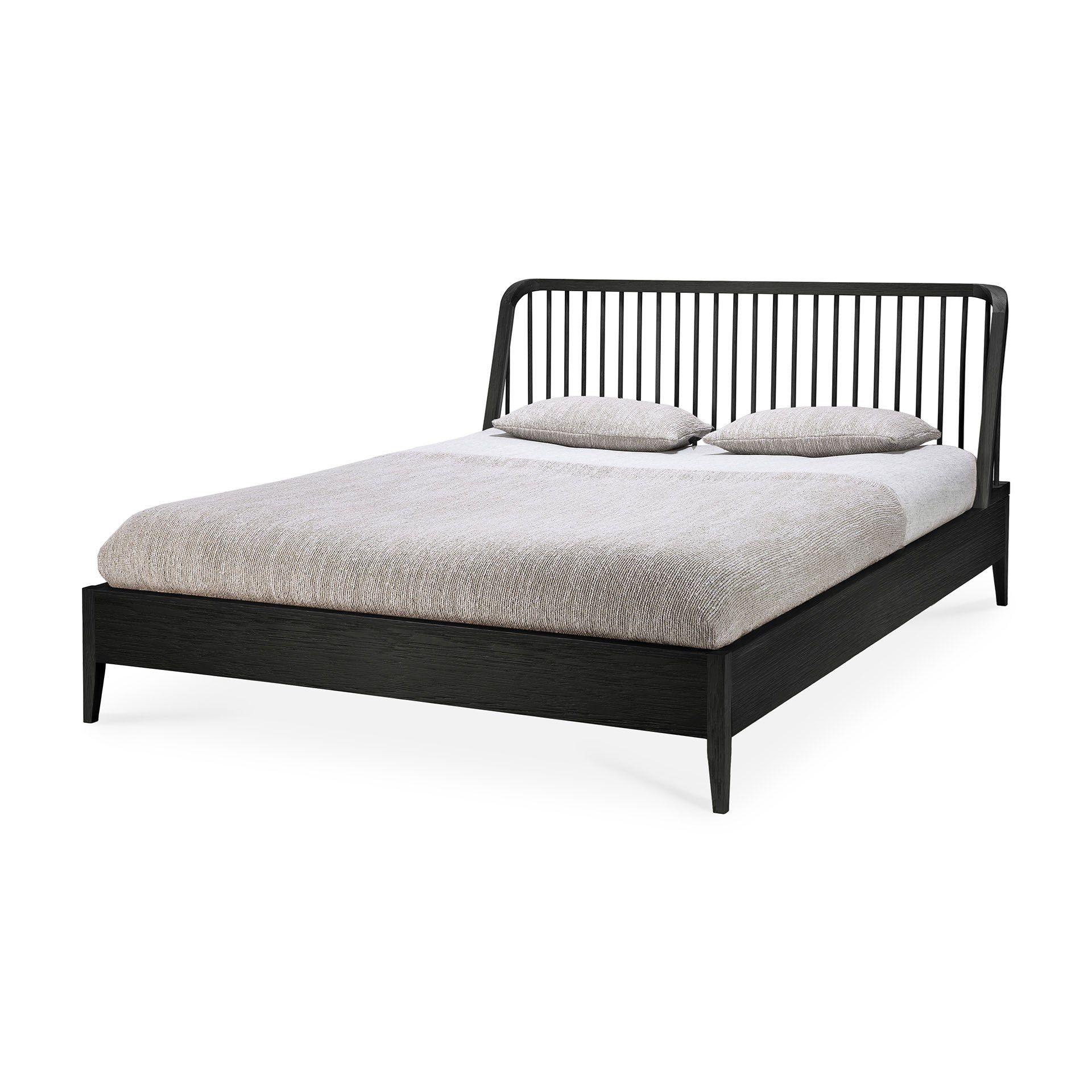 OAK BLACK SPINDLE Bed Oak Spindle Collection By Ethnicraft