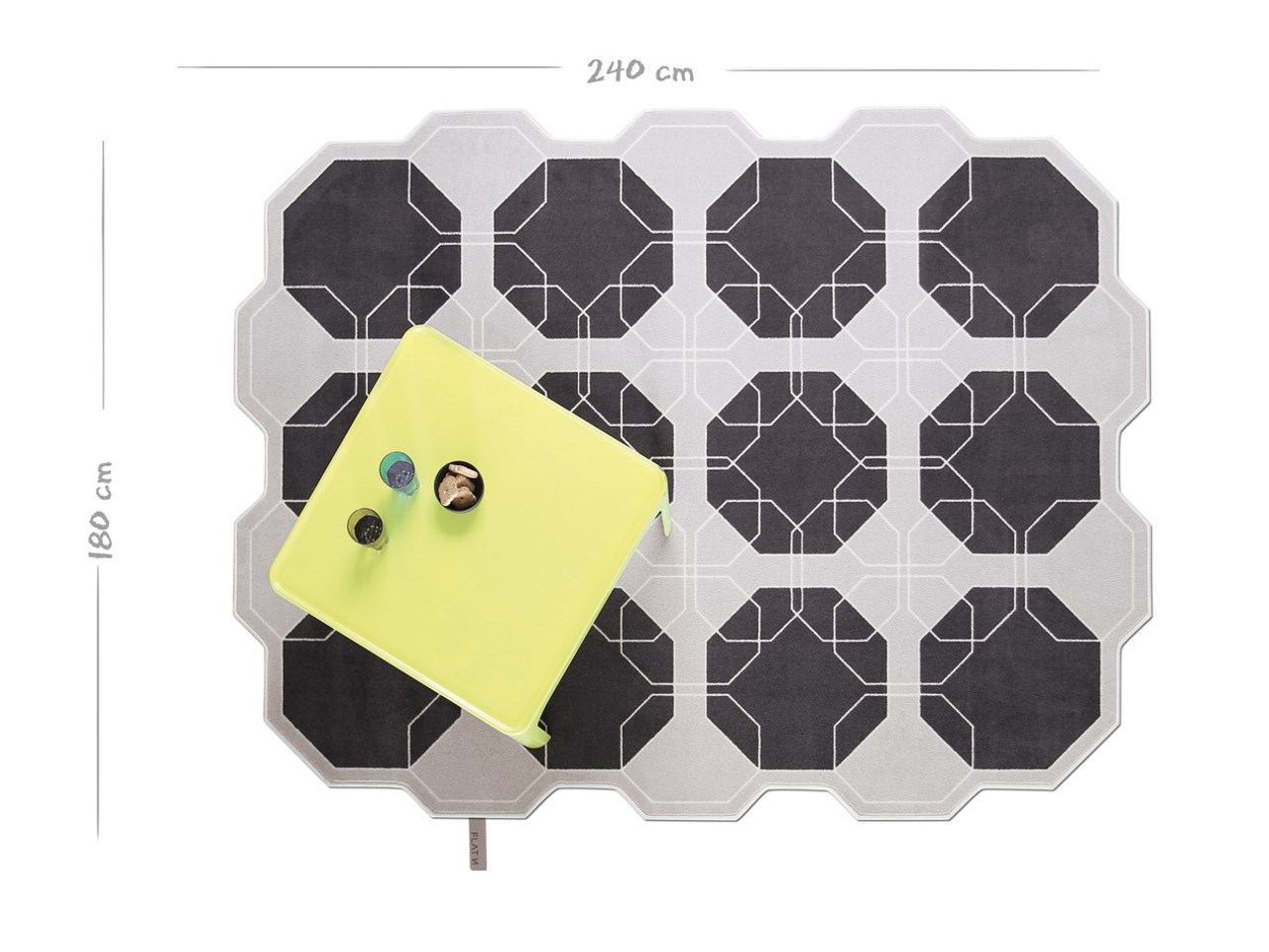 Wool Rug Octagon 003 By Flat N