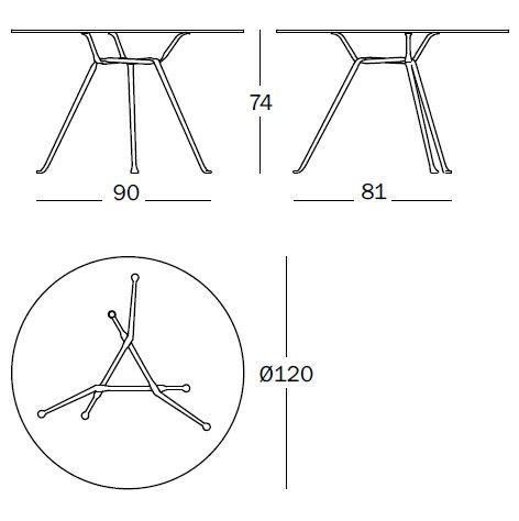OFFICINA Round crystal table By Magis | design Ronan & Erwan Bouroullec