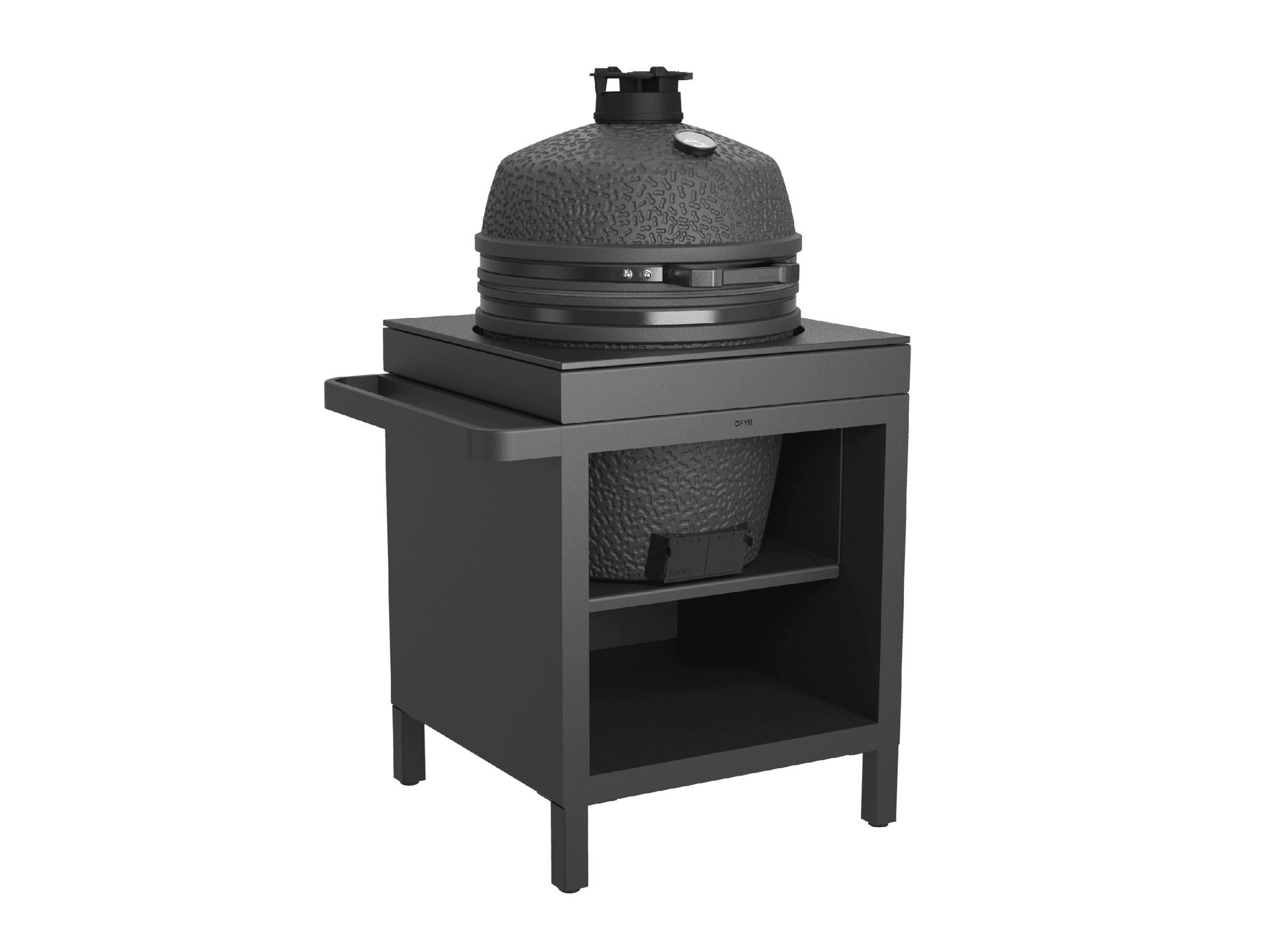 OFYR PRO CONNECT BLACK X THE BASTARD PRO GRAPHITE by OFYR - Cucina da esterno in alluminio con barbecue