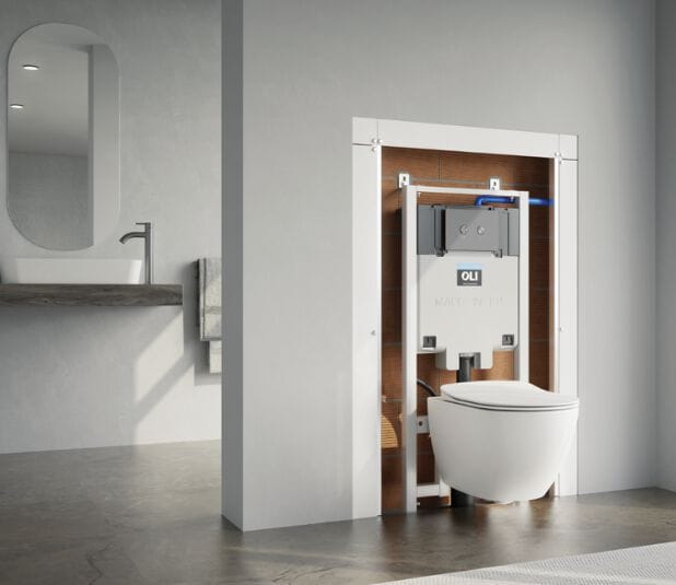 BLINK ANTIMPRONTA by OLI - Placca di comando per wc in acciaio inox - 2