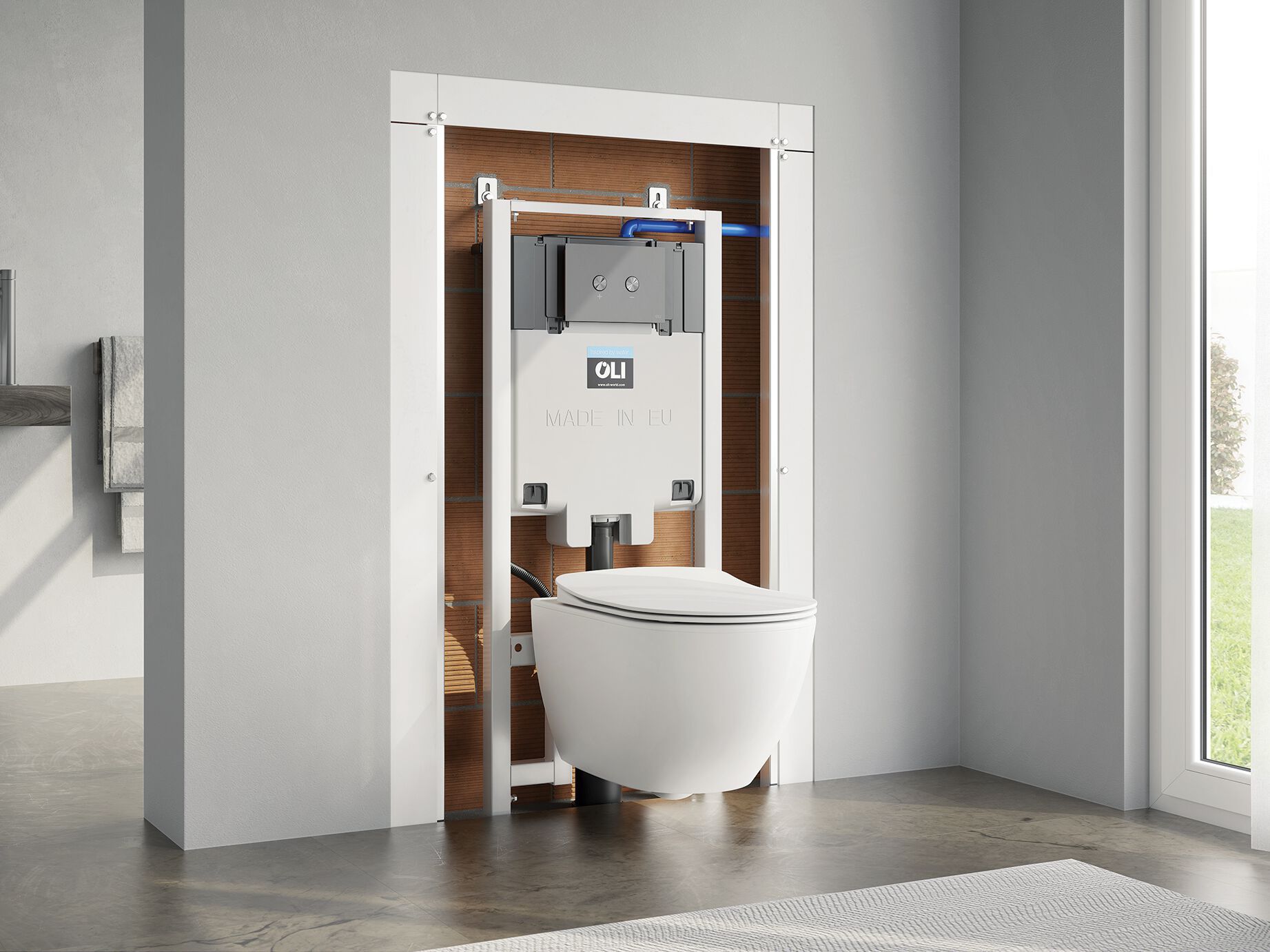 OLI70 PLUS S90 SANITARBLOCK by OLI - Cassetta di scarico da incasso