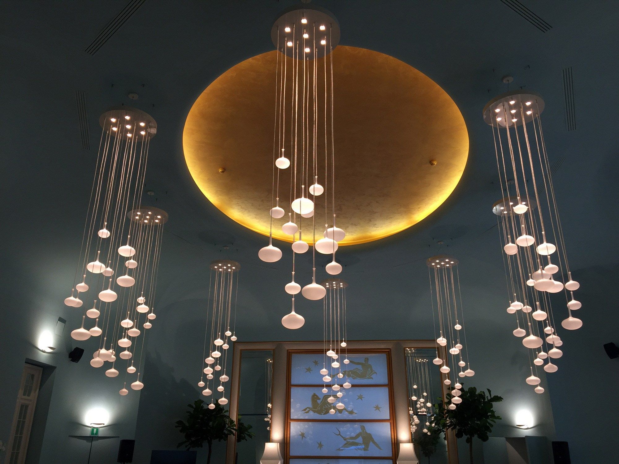 Contemporary style glass pendant lamp ONION By melogranoblu