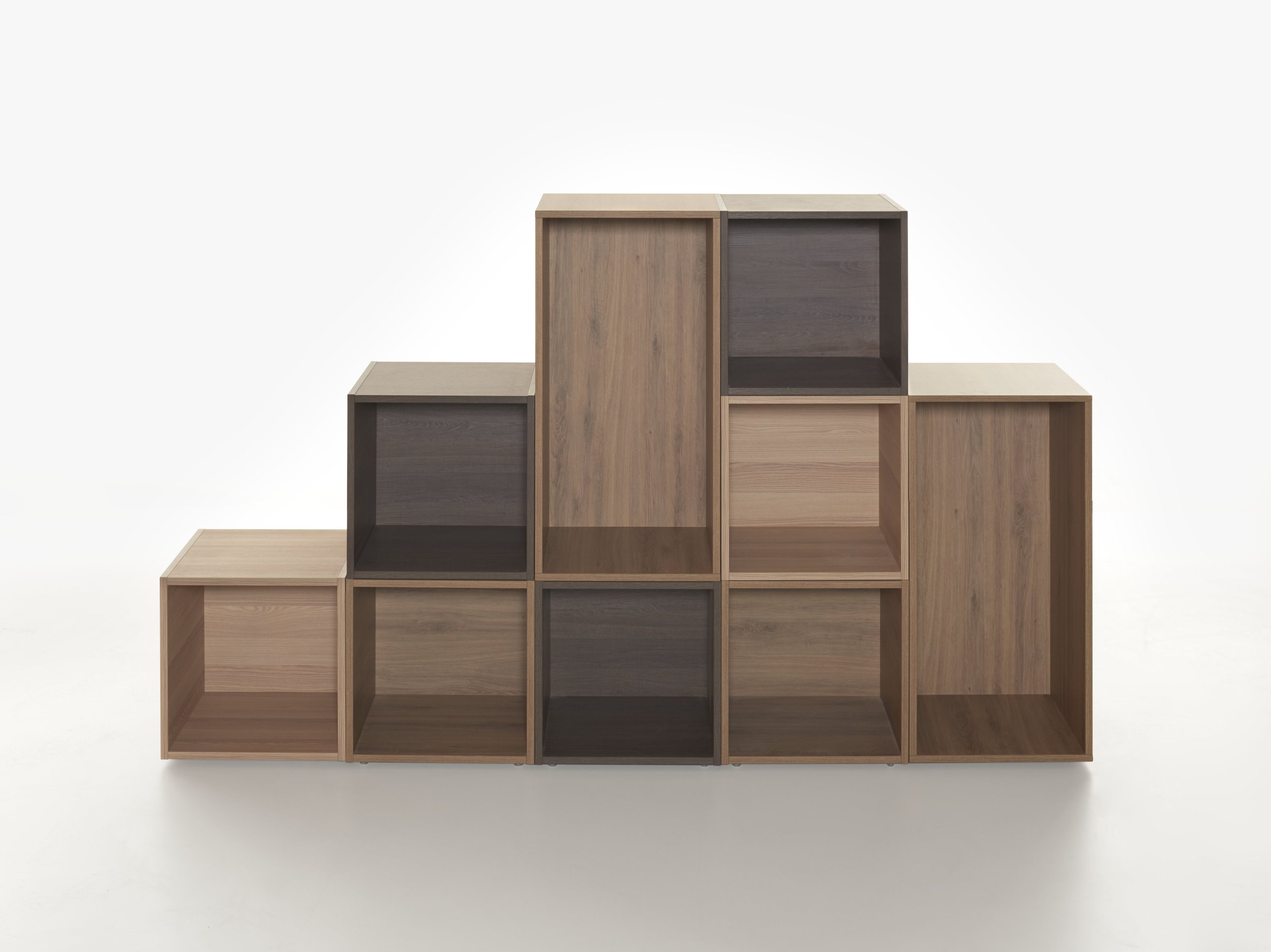 OPEN Modular wooden office shelving By Manerba