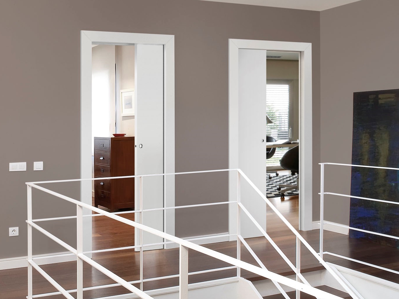 ORCHIDEA OPPOSITE by FIBROTUBI - Controtelaio per porta scorrevole ad ante contrapposte