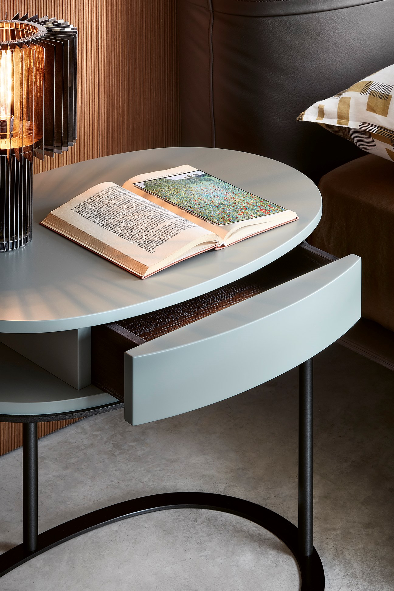 ORTIS Oval wooden coffee table with storage space By Lema | design ...