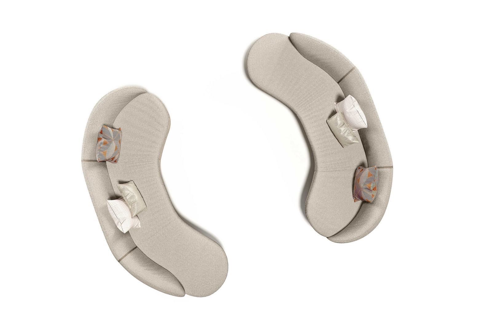 OTIUM by Capital Collection - Divano curvo in tessuto - 4