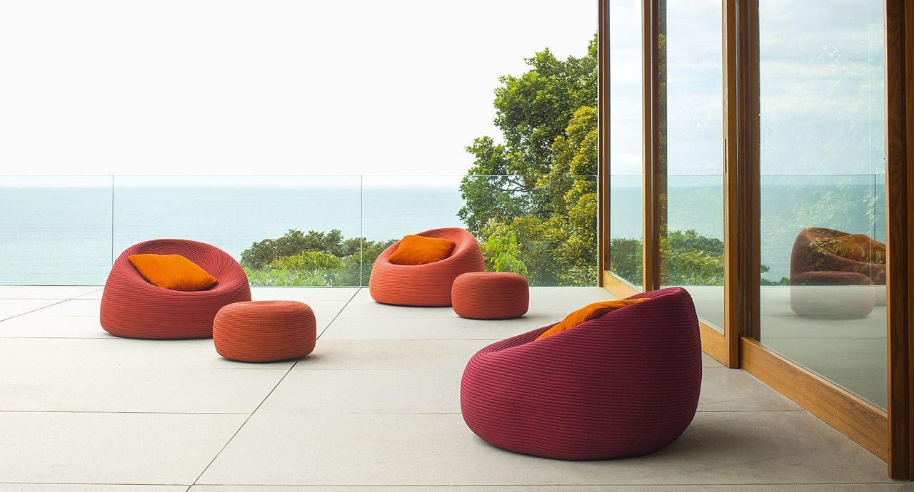 OTTO Rope garden armchair with removable cover By Paola Lenti