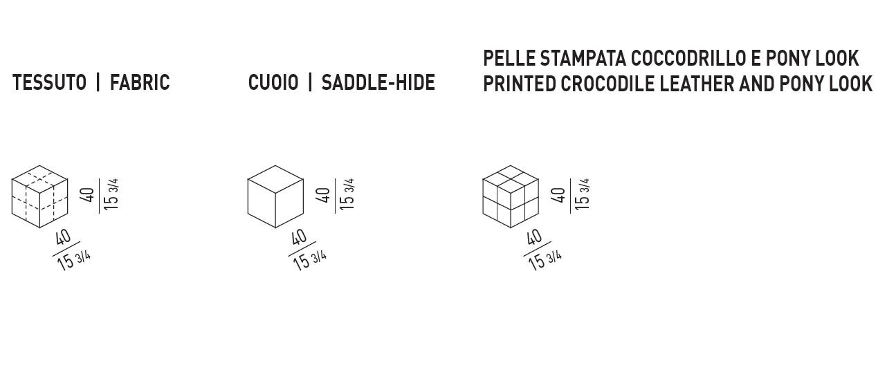 Dimensioni POUF - VILLON