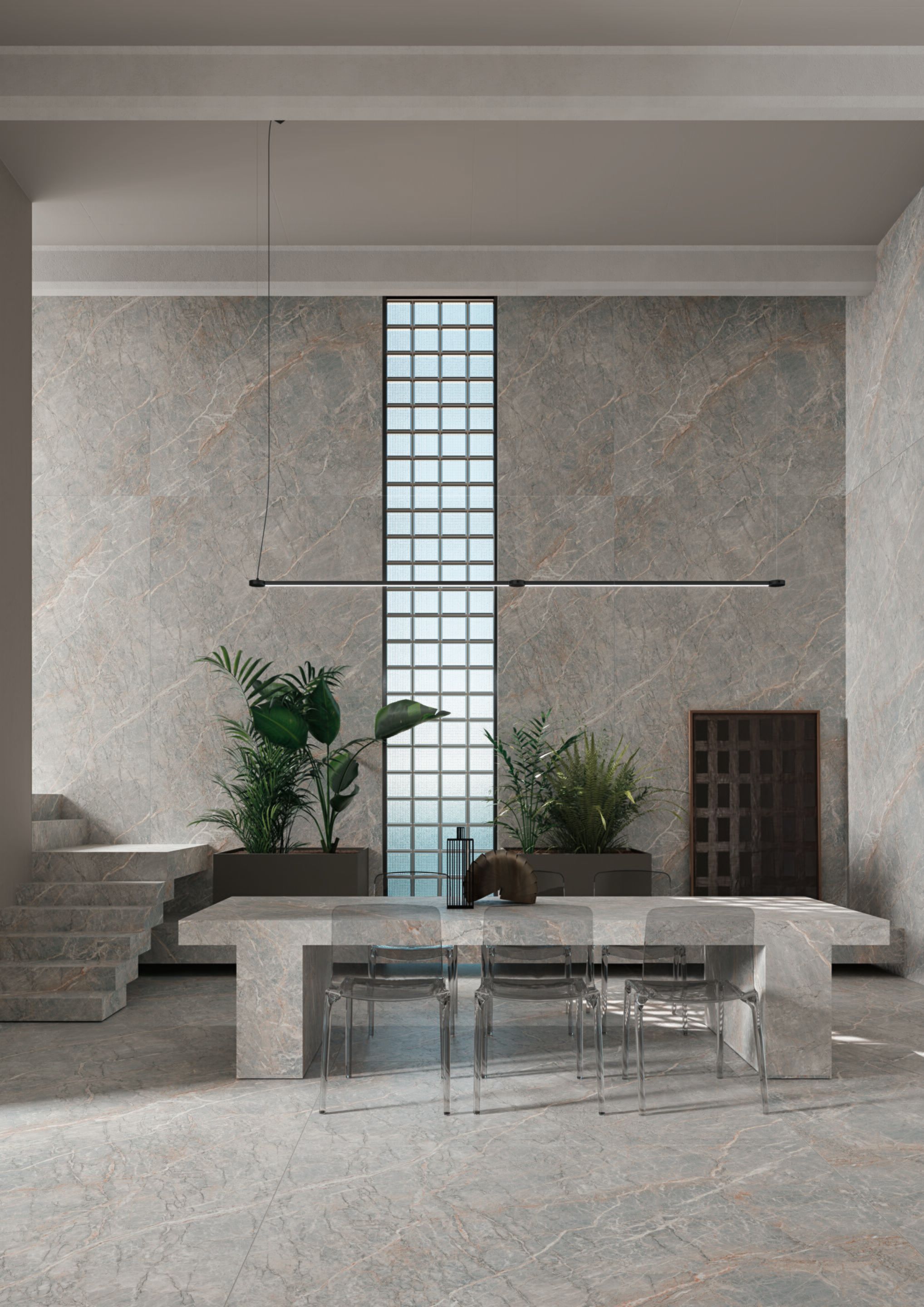 LOTUS GREY by Optimum Surfaces - Rivestimento in gres porcellanato effetto marmo - 2