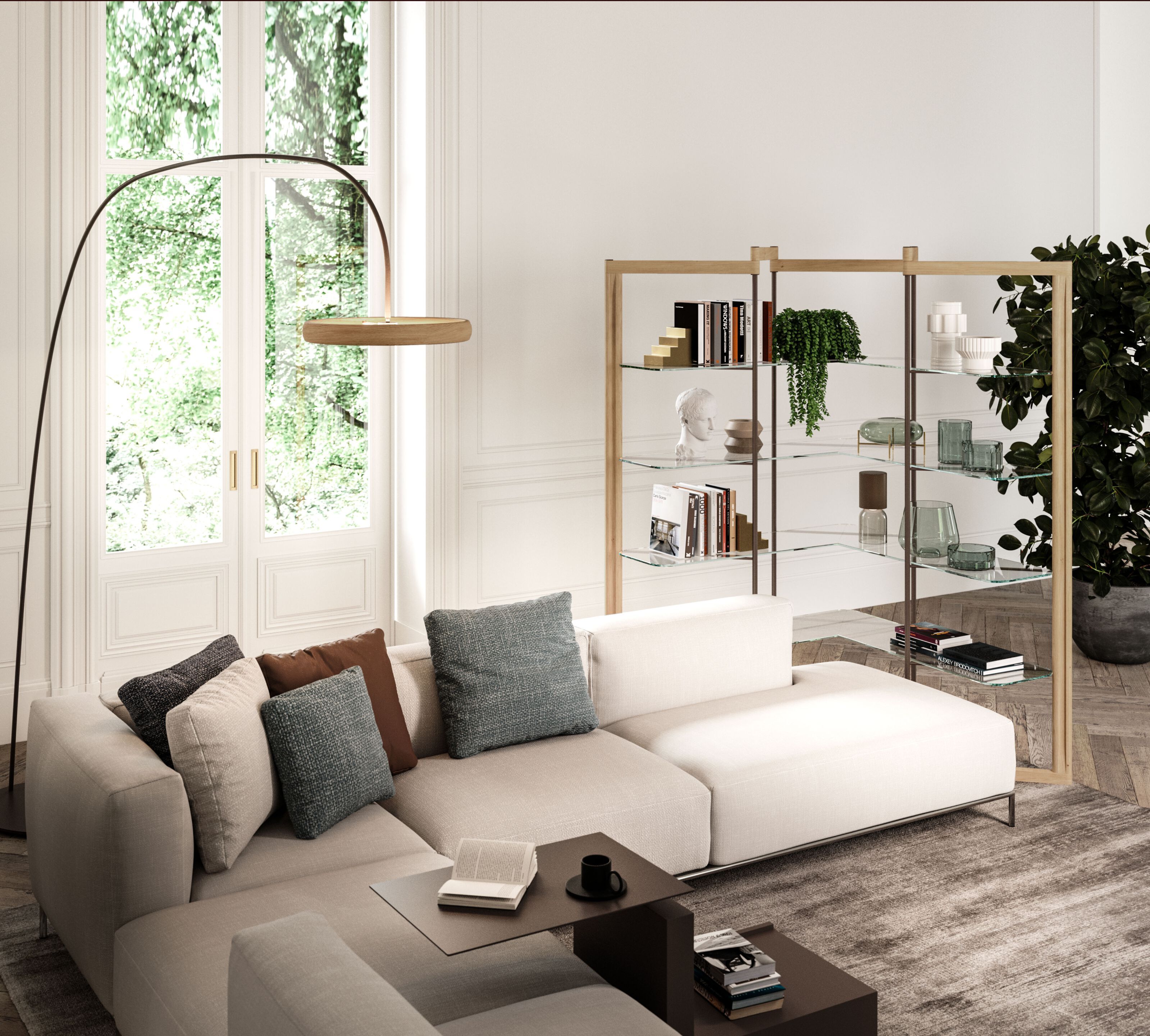 PANTO by Ozzio Italia - Libreria angolare autoportante - 3