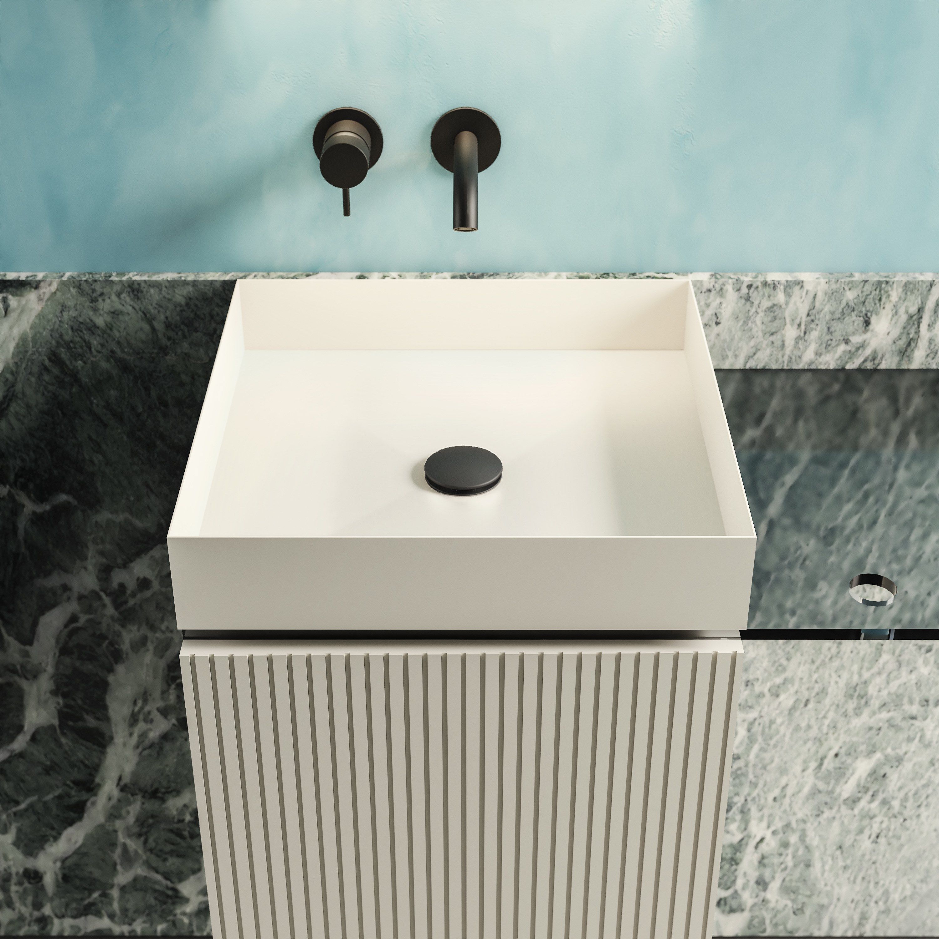 P40 by Moab - Mobile lavabo sospeso con anta - 10