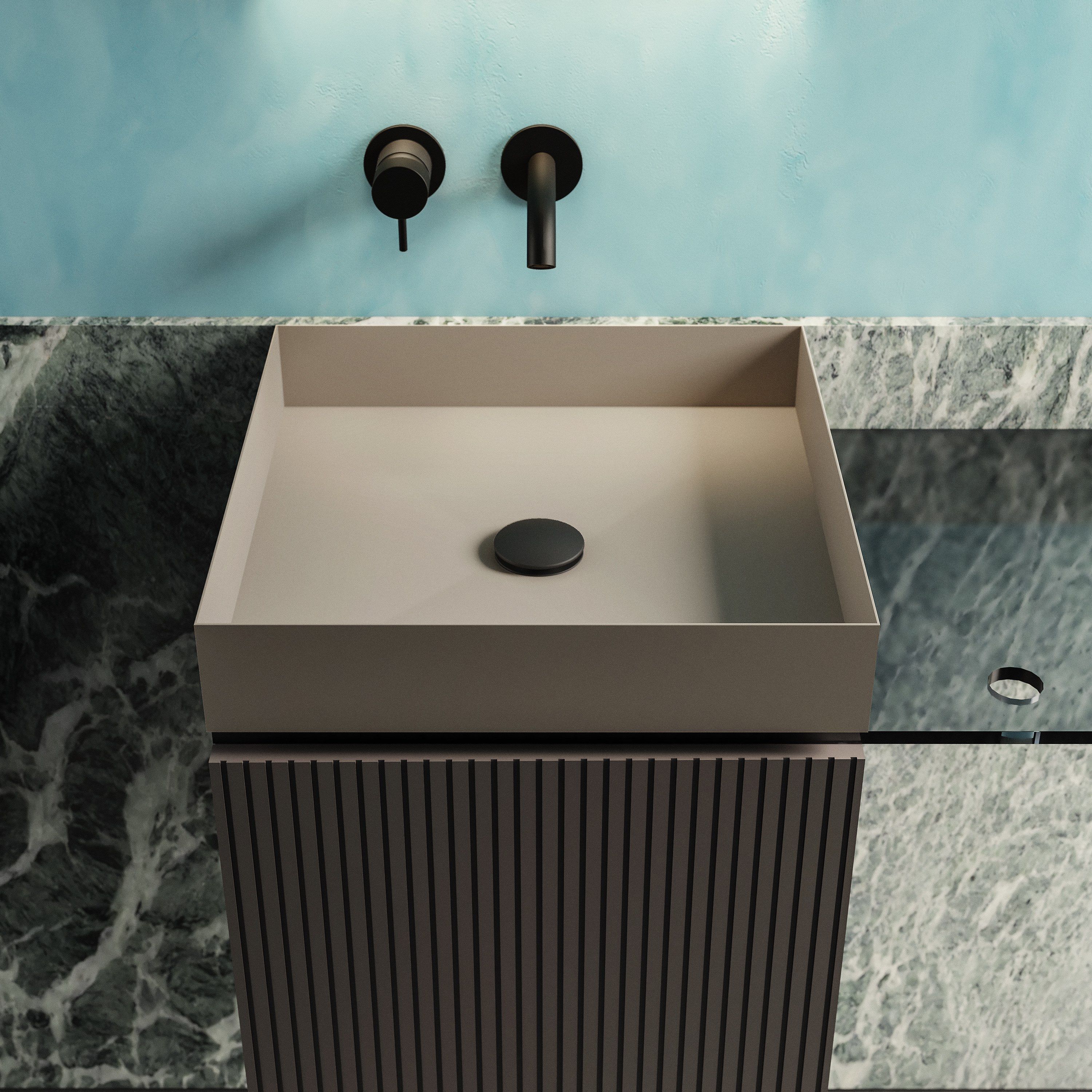 P40 by Moab - Mobile lavabo sospeso con anta - 11