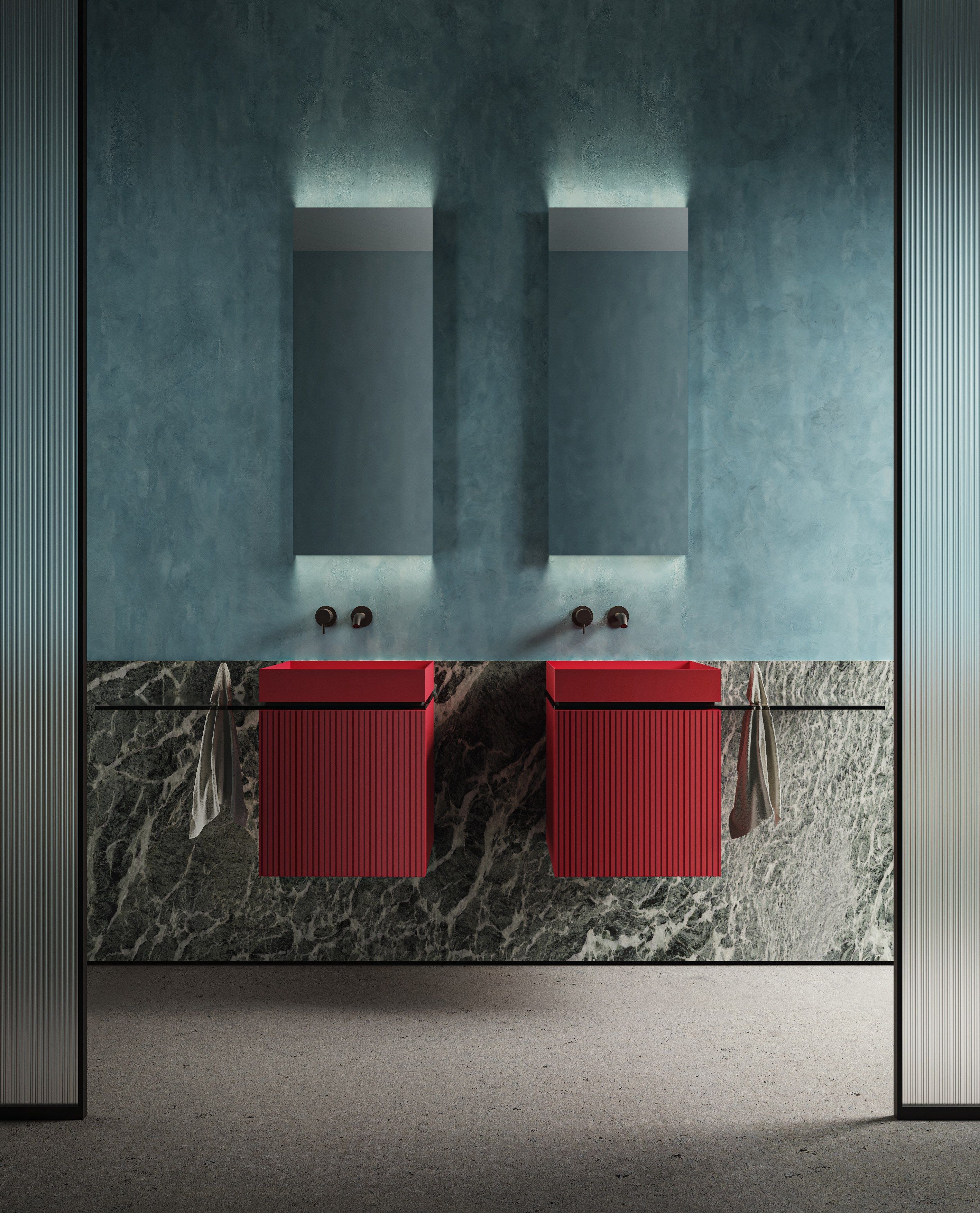 P40 by Moab - Mobile lavabo sospeso con anta - 4