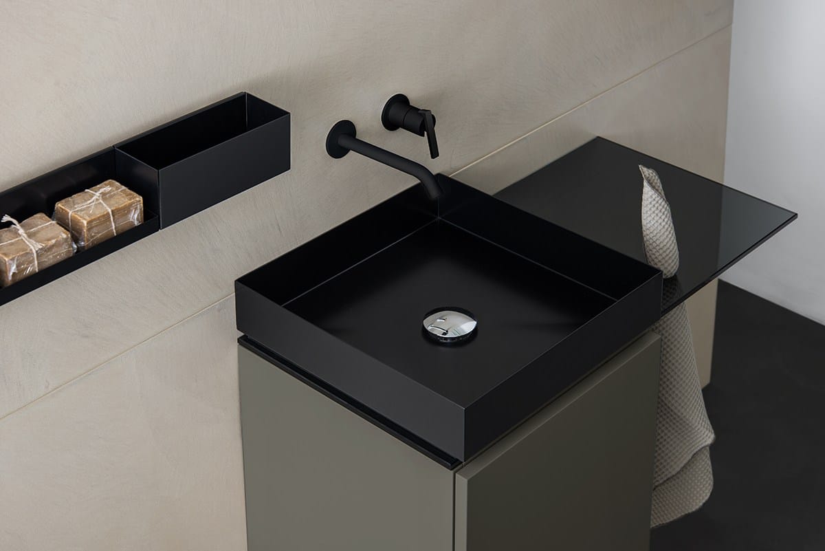 P40 by Moab - Mobile lavabo sospeso con anta - 9