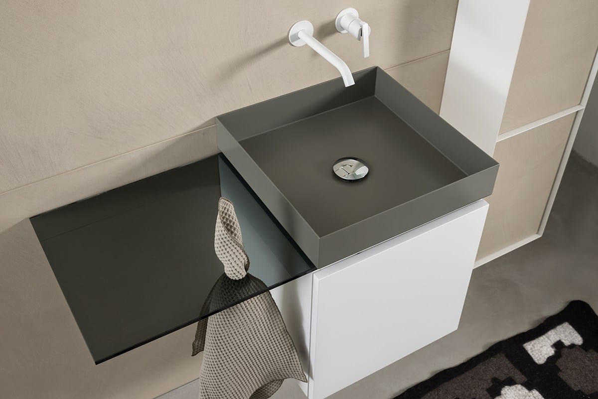 P40 by Moab - Mobile lavabo sospeso con anta - 5