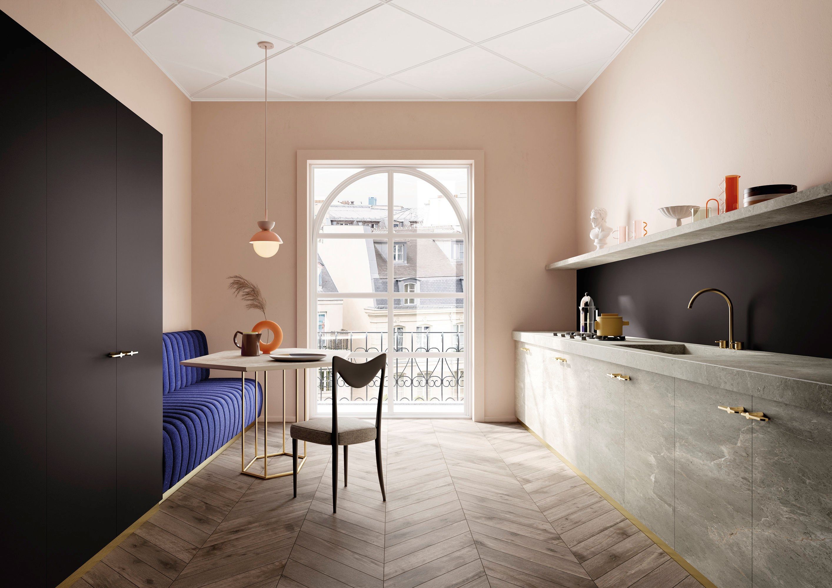 PALLADIUM GREY by Sapienstone - Top cucina in gres porcellanato - 7
