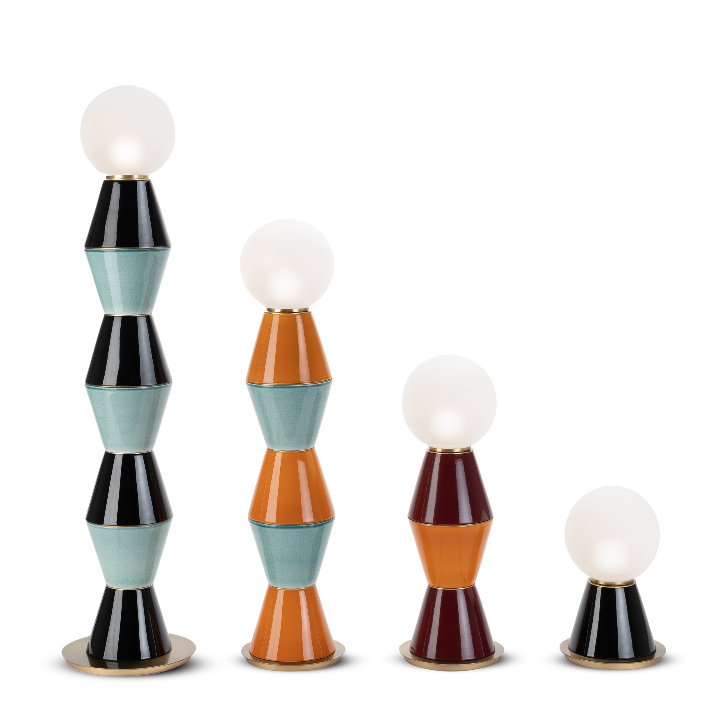 Lampada da Tavolo in Ceramica Traforata a Fiori a rilievo