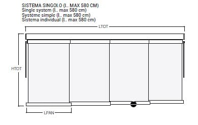 PANEL TRACK Panel curtain By TAO Design