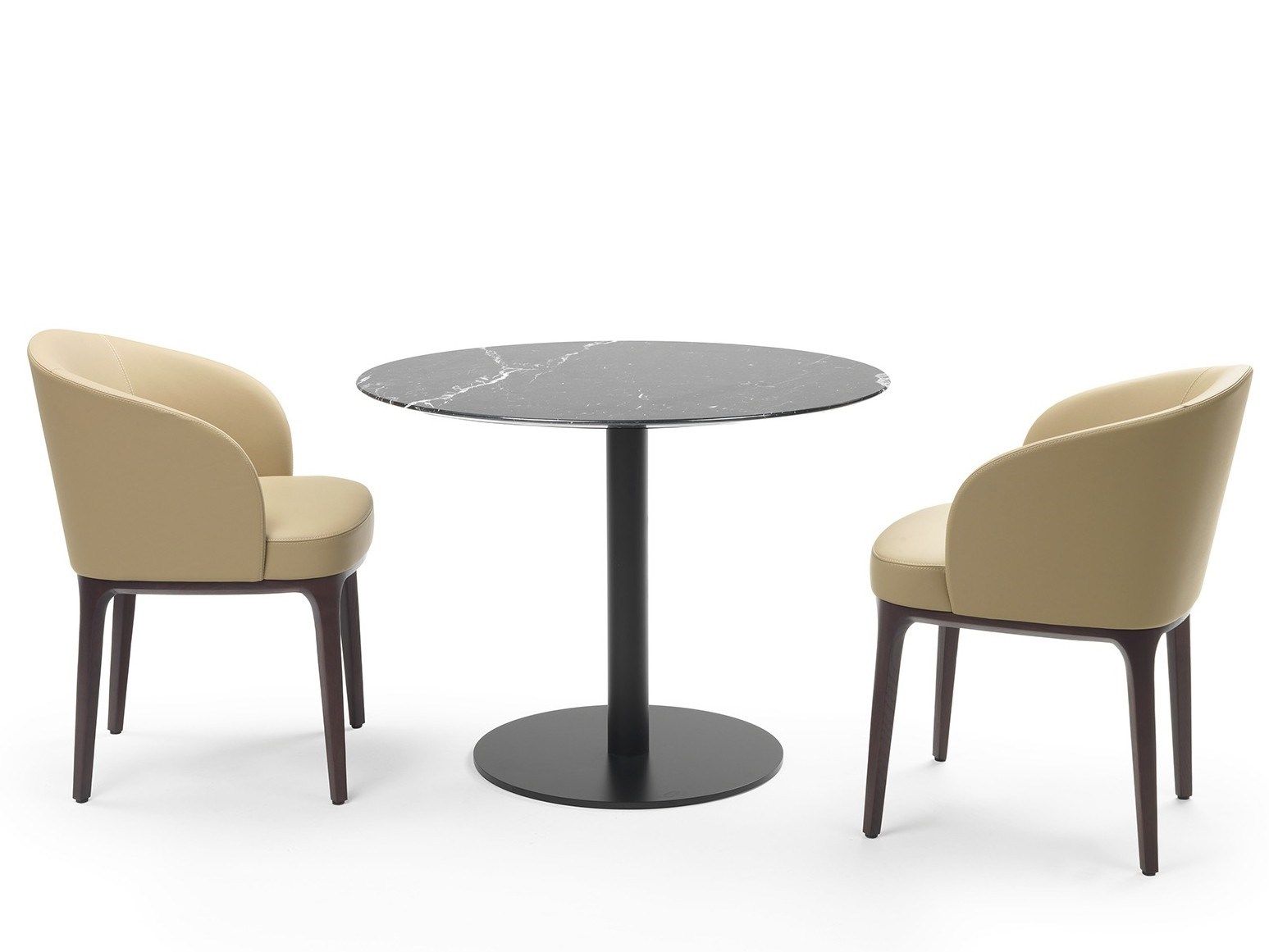 PARIS Leather easy chair Paris Collection By Marelli design Eleonora